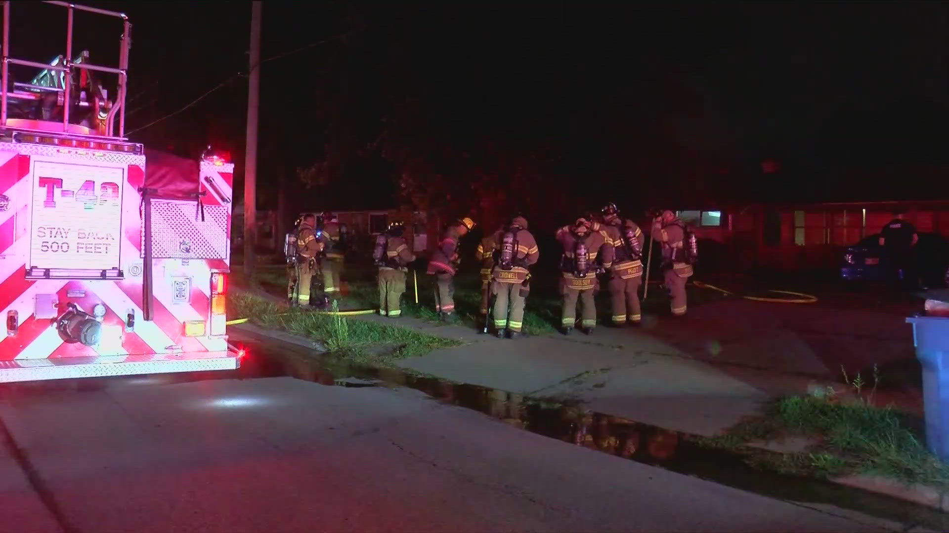 Fire crews at the scene told WTOL 11 the blaze started in one of the back bedrooms.