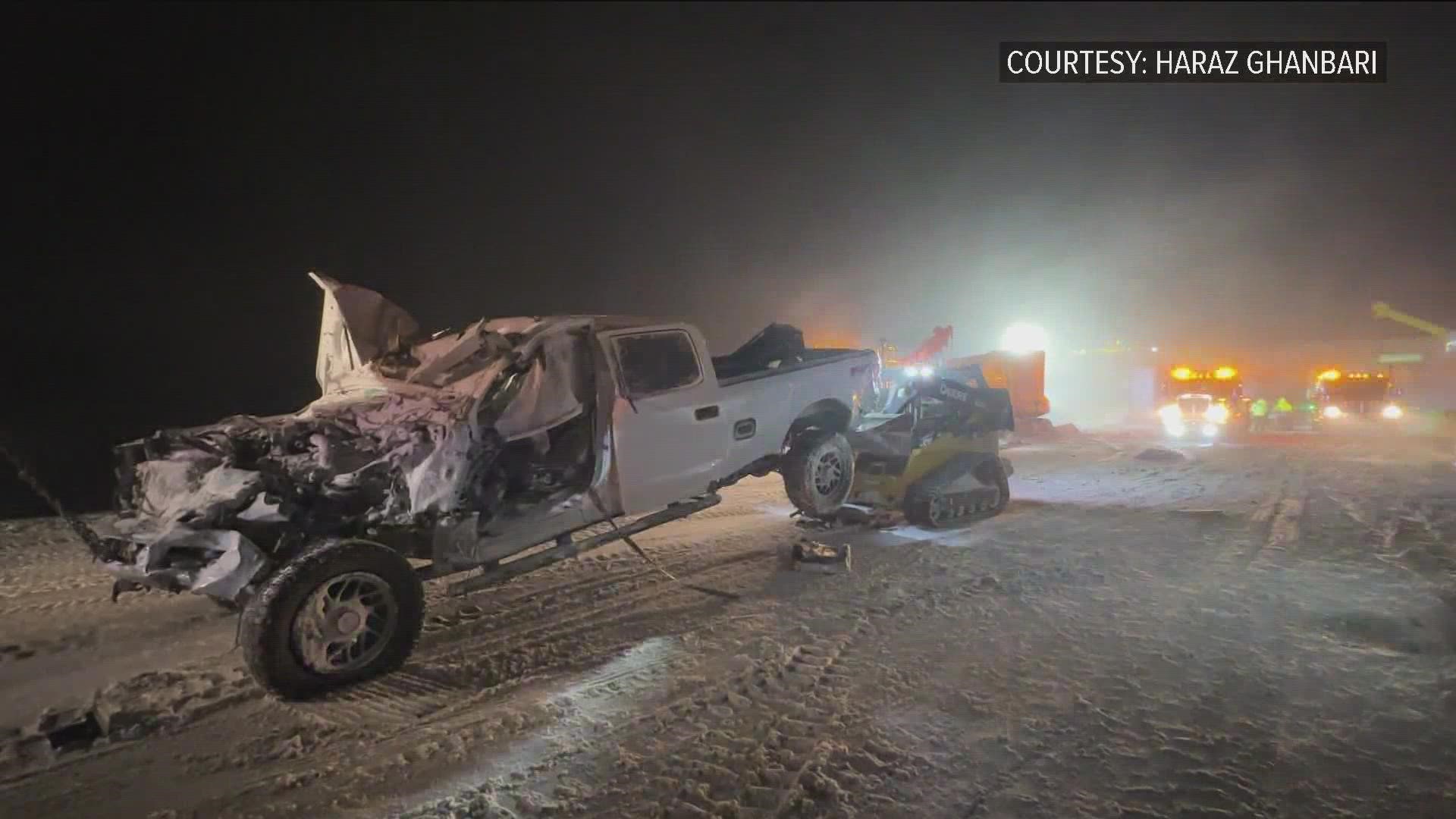 Four people were killed in a crash that spanned miles of the Ohio Turnpike on Friday. Three of the victims were identified Sunday by the Ohio State Highway Patrol.