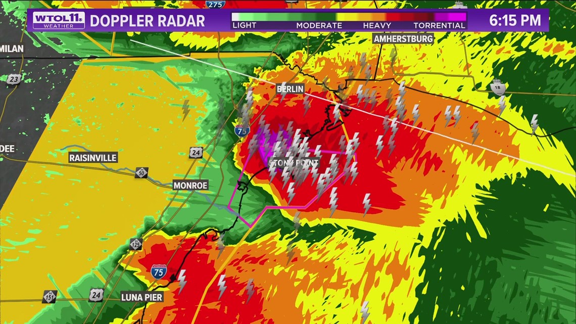 Tornado warning Monroe County Thursday evening