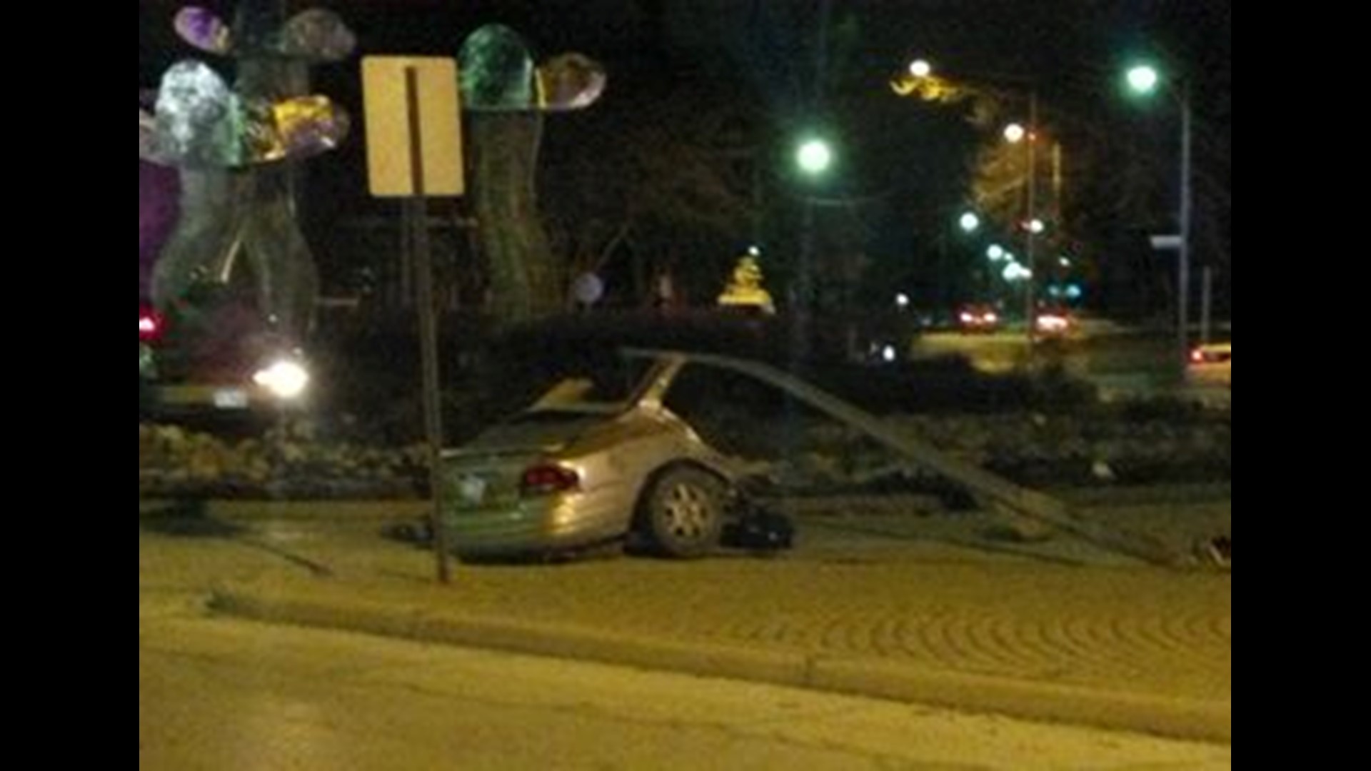 Fatal south Toledo crash splits car in two