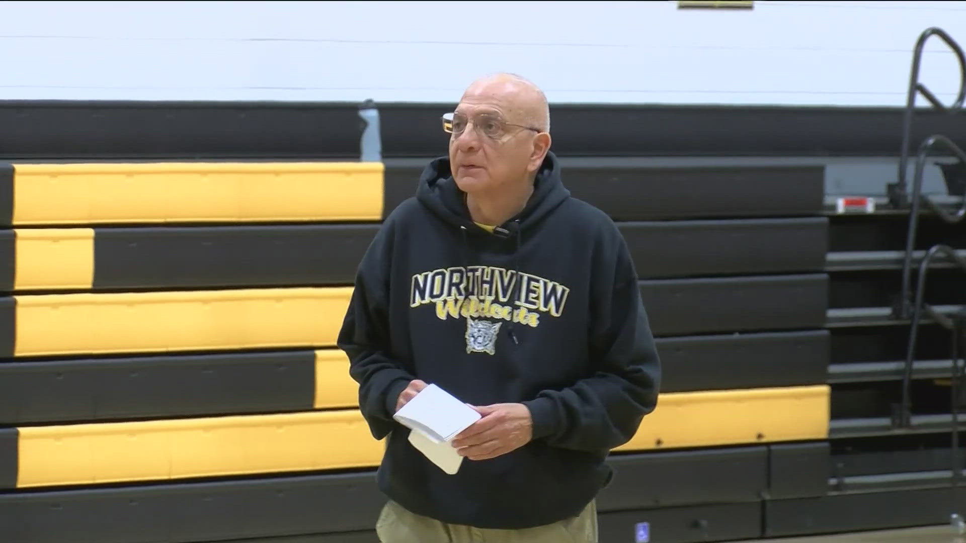 The legendary local basketball coach is out of retirement to lead Northview's freshmen boys squad.