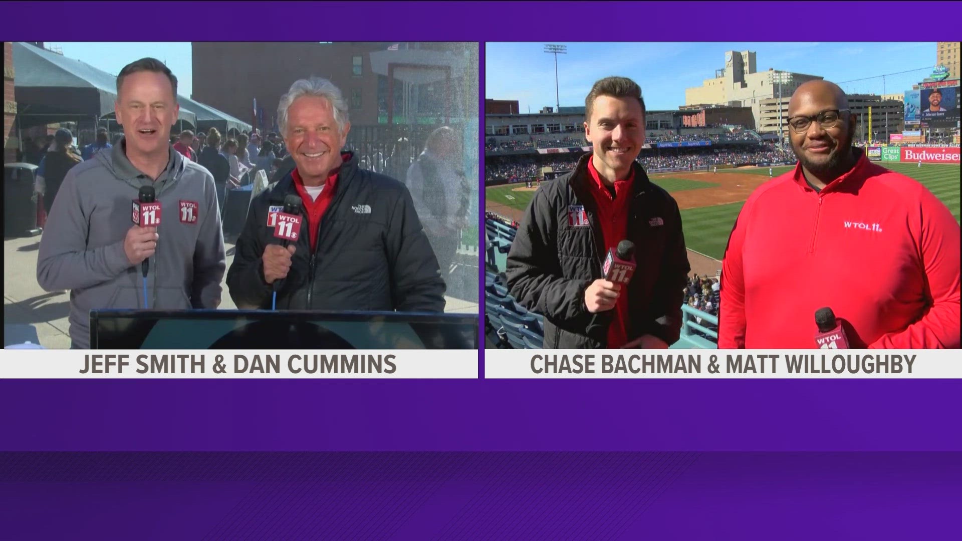 WTOL 11 team coverage from Mud Hens Opening Day.