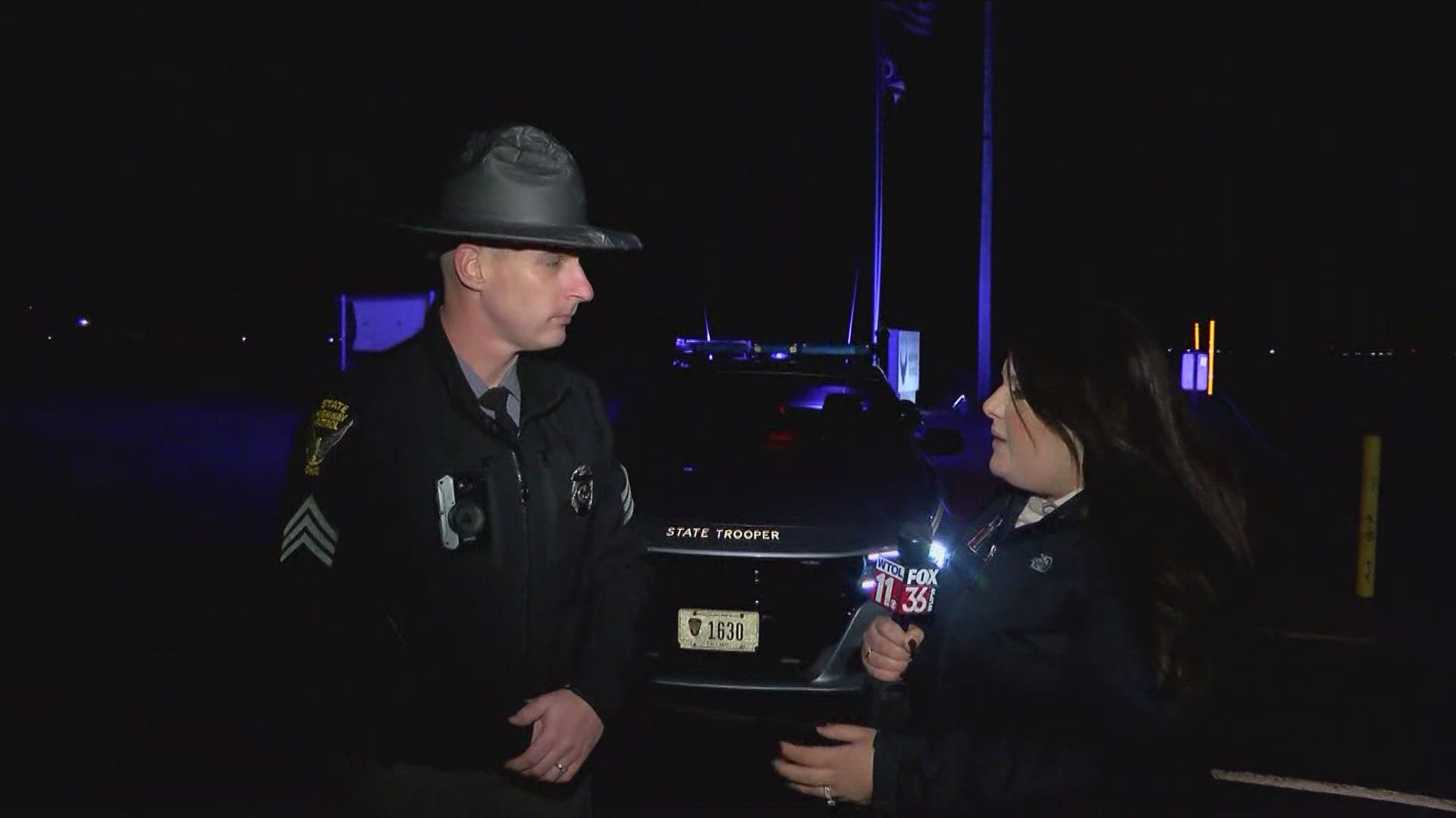 Sgt. Ryan Purpura with the Ohio Highway Patrol talks about staying safe on the roads over the New Year holiday weekend.