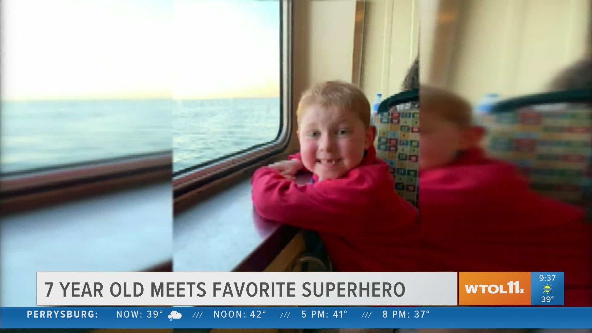 This 7-year-old battling cancer got to meet his favorite superhero: Aquaman, played by actor Jason Mamoa!
