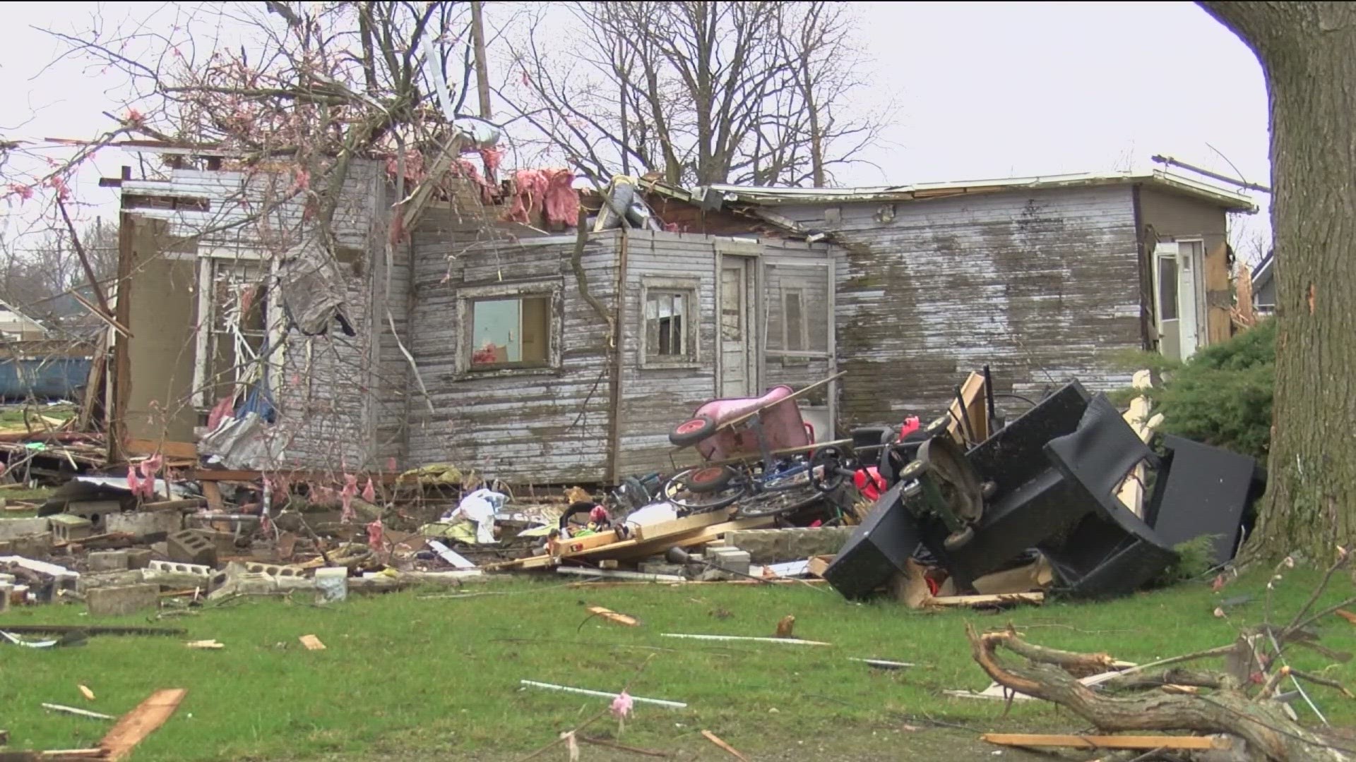 Additional tornadoes may be confirmed, with ones confirmed to have hit Hancock and Crawford counties and a third devastating tornado near Indian Lake in Logan County