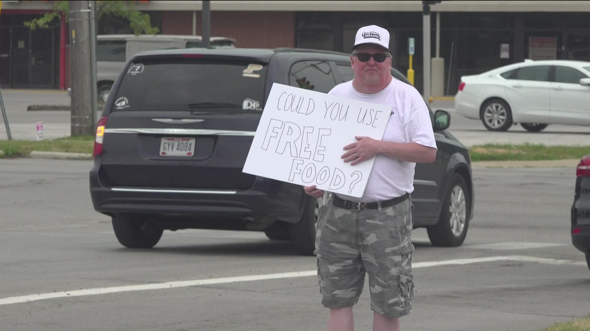 For two hours, AFP offered Toledoans the chance to get gas for $2.38 a gallon. They say it was to remind Americans how cheap gas was before the Biden presidency.