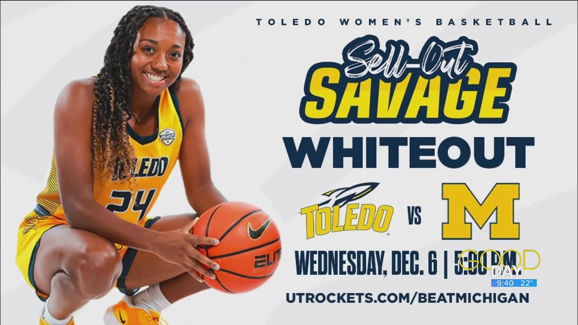 Rockets women's basketball face off against Wolverines, Good Day on WTOL  11