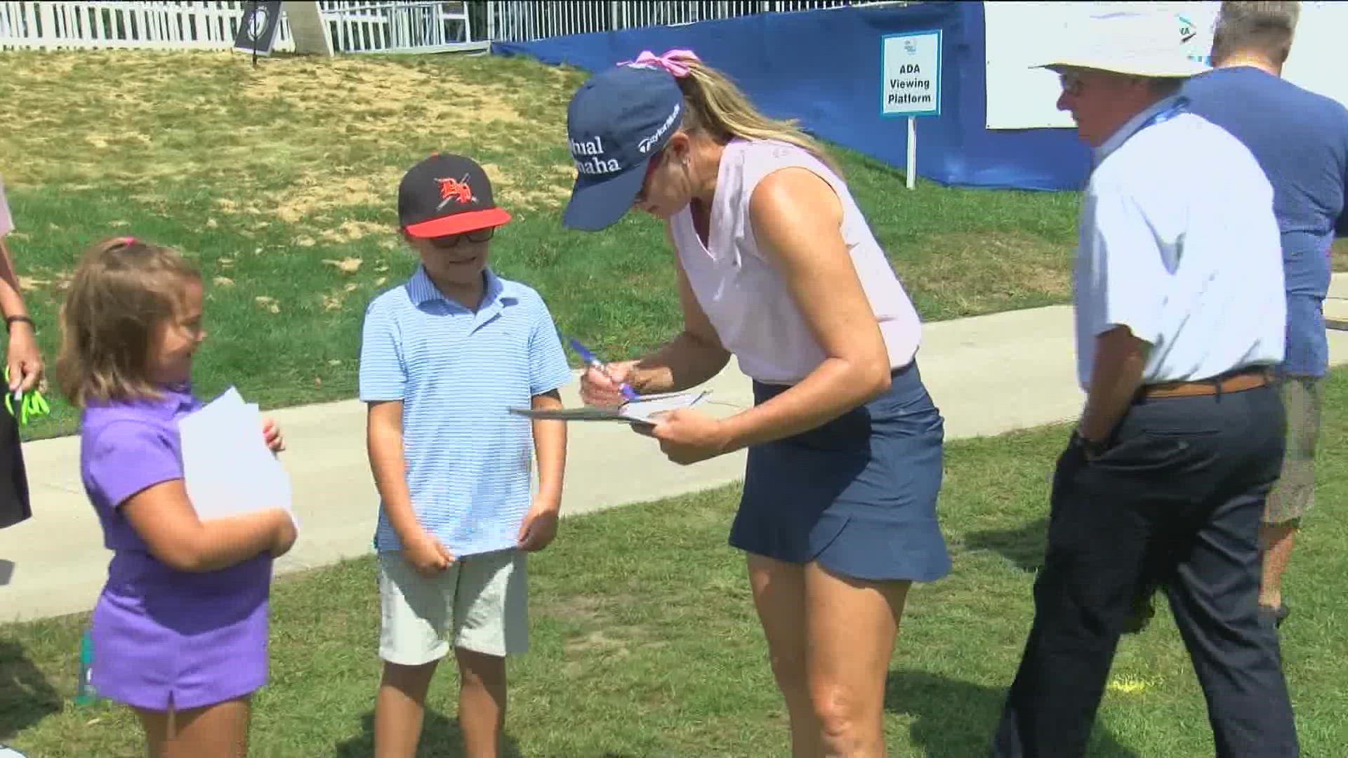 Before hitting the links, golfers hit the alleys for some bowling in Toledo. And Paula Creamer's set to take on the tournament where she holds the best record at.