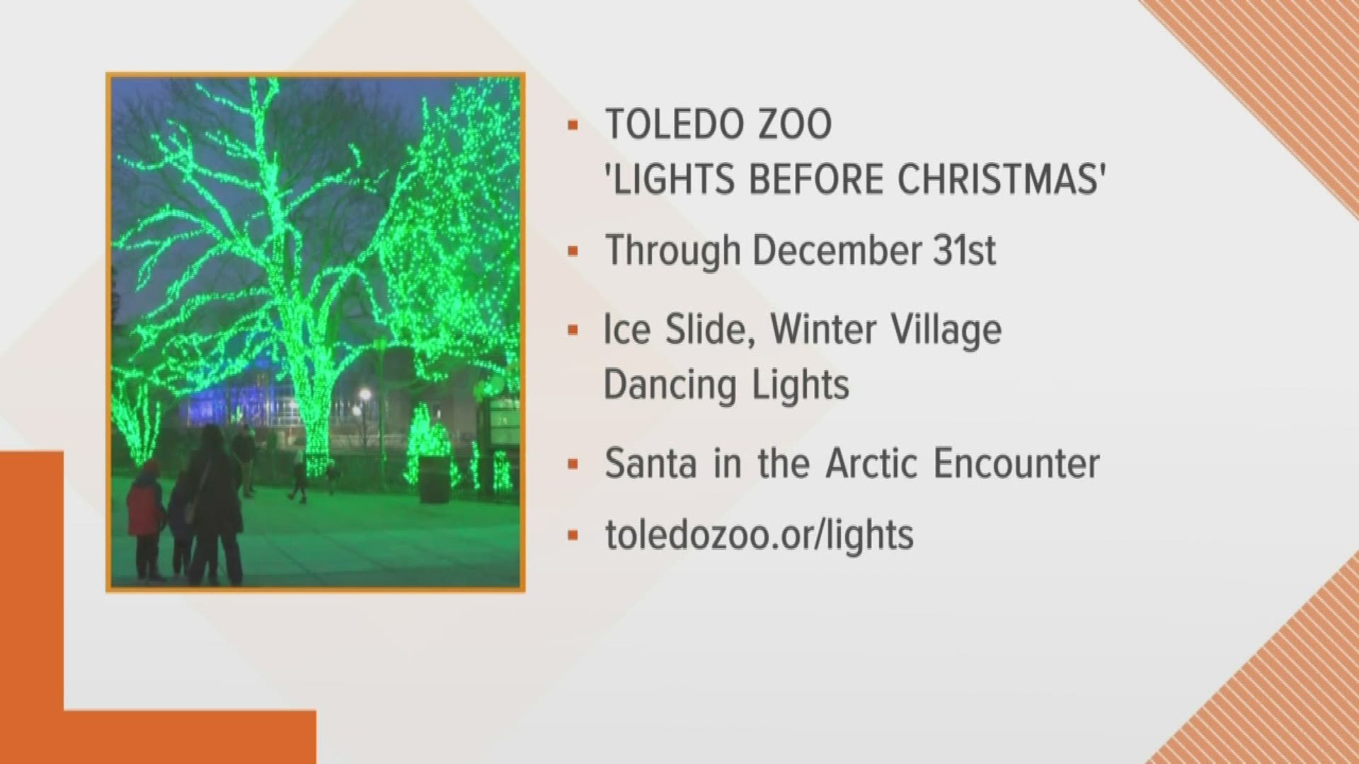 Watch as Grace Burkett from the Toledo Zoo and Mark Tooman with Medical Mutual — A Lights Before Christmas Sponsor — discuss what's coming up at the zoo.