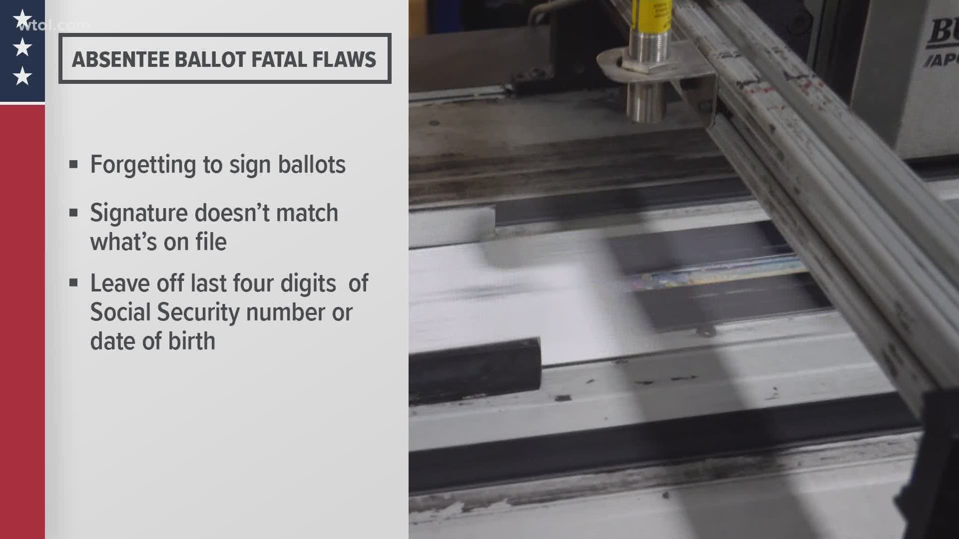 Election officials say many common mistakes can be avoided if voters take their time to fill out ballots completely and correctly.