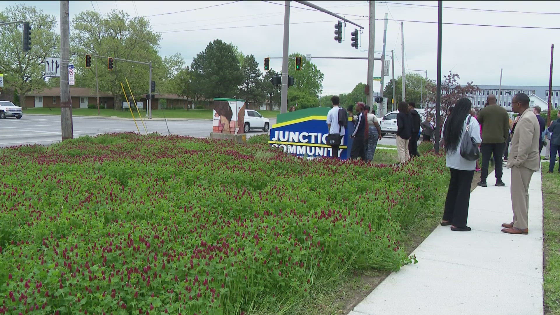 Representatives of the land bank say there are now walking paths, native landscaping and solar-powered lighting.