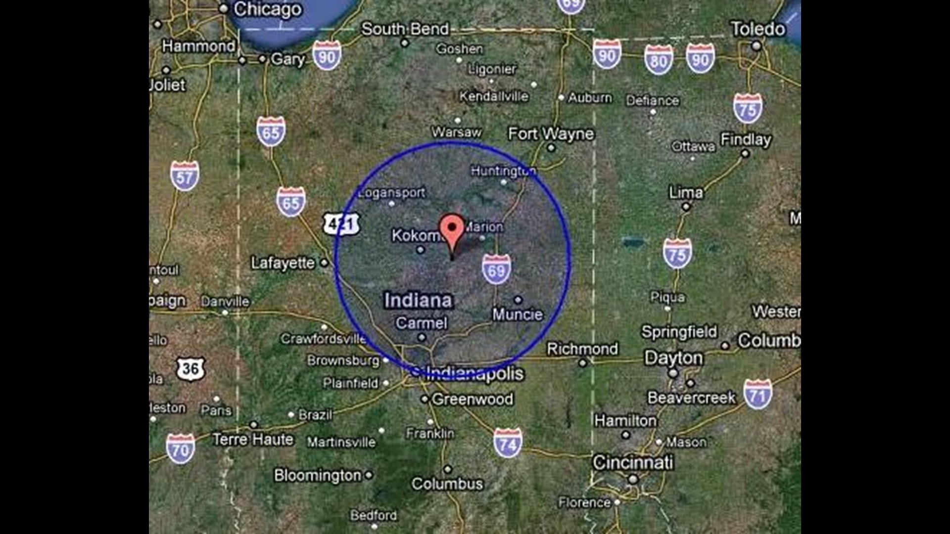 Earthquake rattles north central Indiana