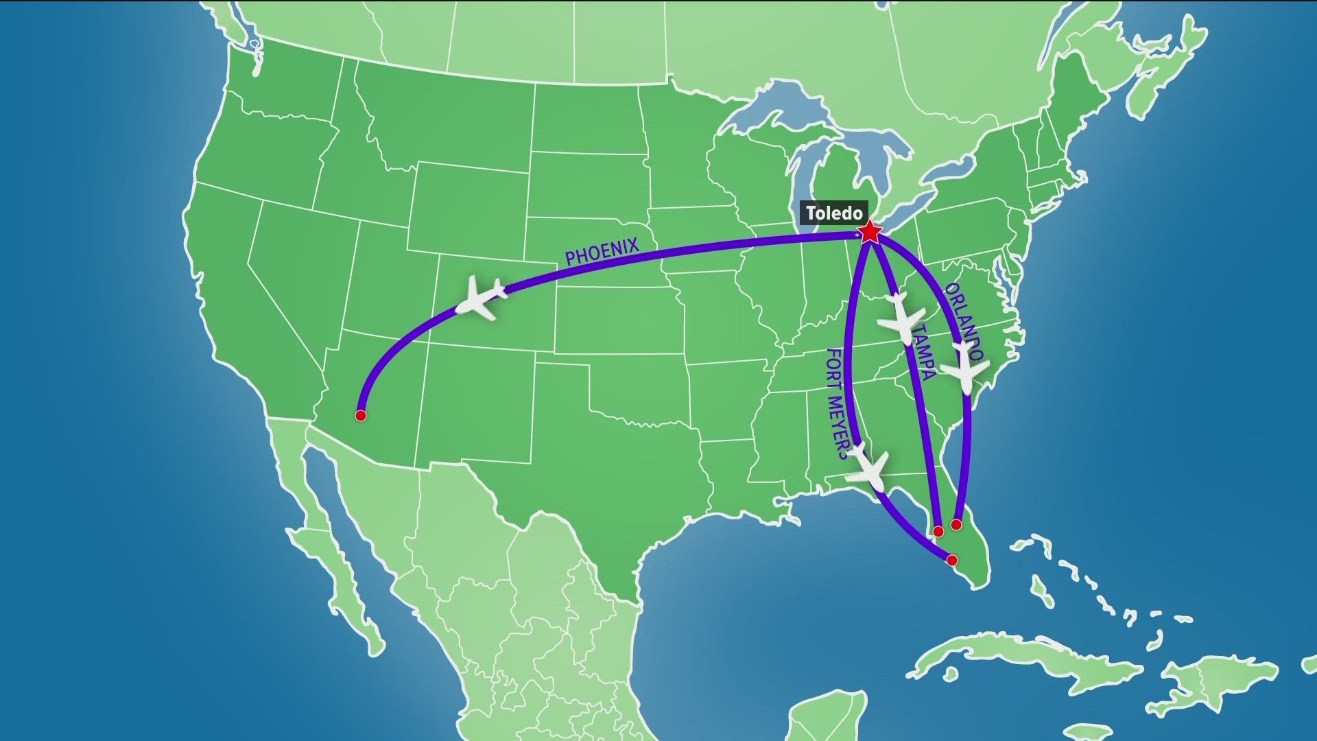 You may remember a time when Toledo's airport flew all over the country. But American Airlines left last year.