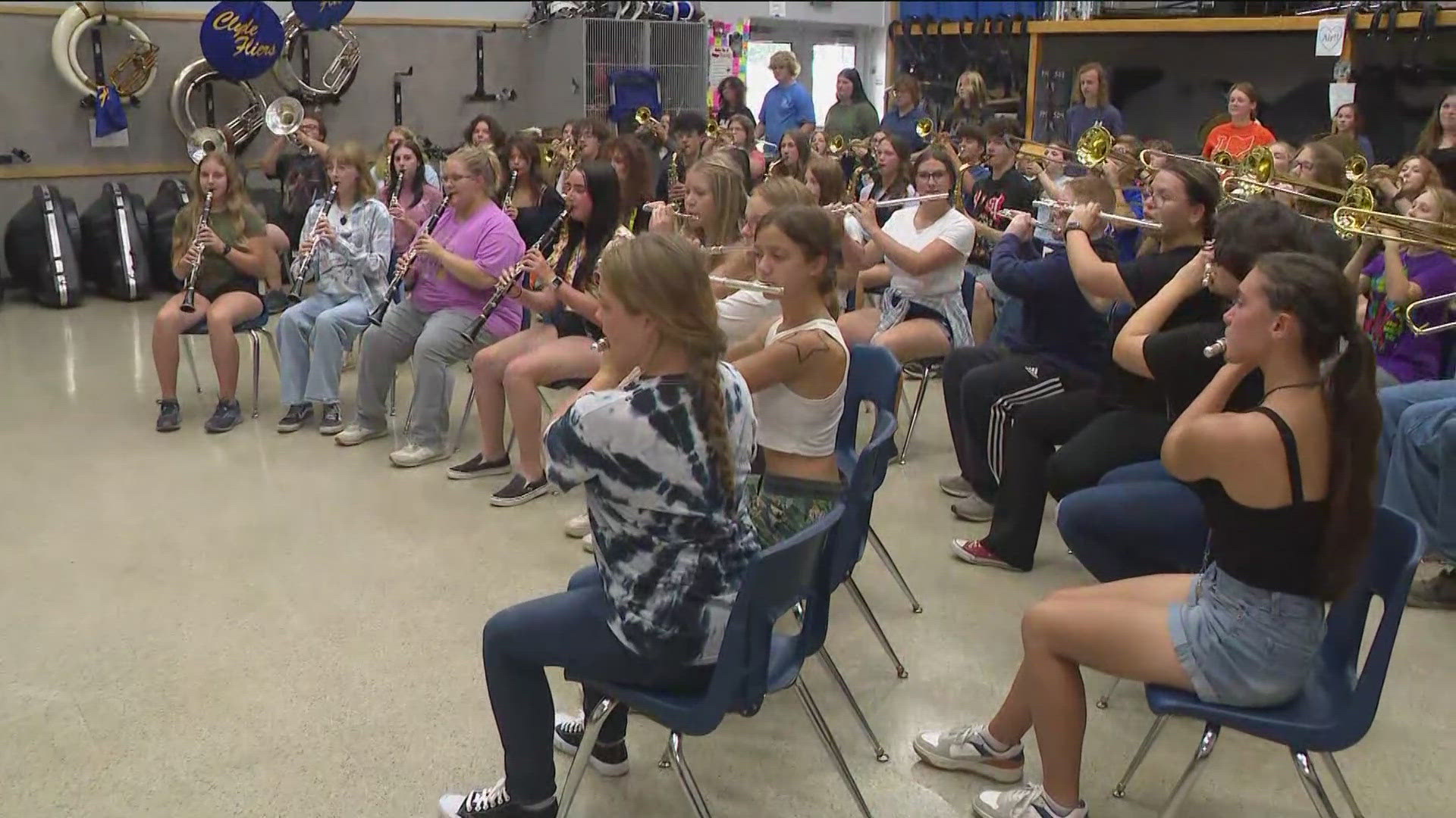 The school's band director, Jacob Donofrio, said what makes Clyde HS's band special is its strong sense of community and support from the school district.