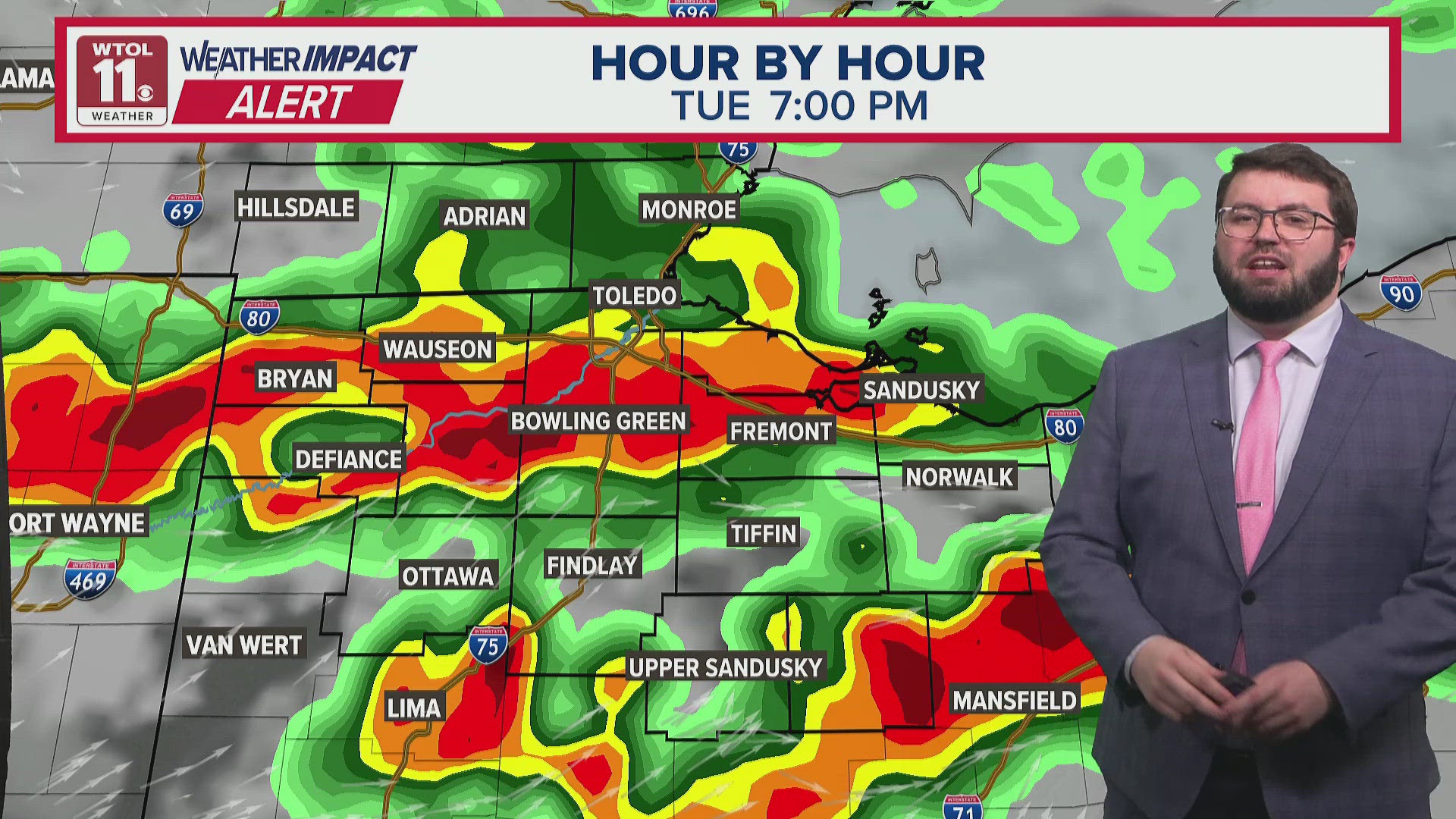 Weather Impact Alert Day: First wave of storms moving out of the area ...
