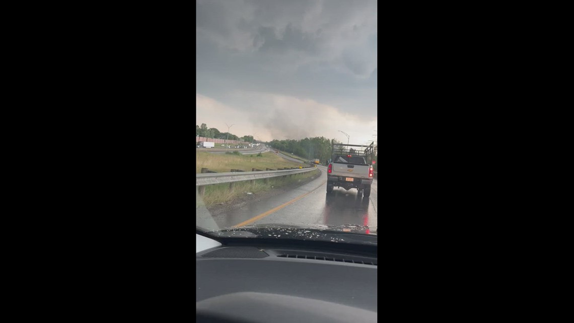 Funnel cloud over northwest Ohio