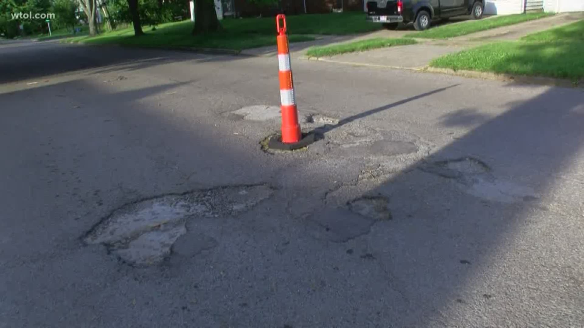 As of Saturday, city has filled more than 45,000 potholes, officials say