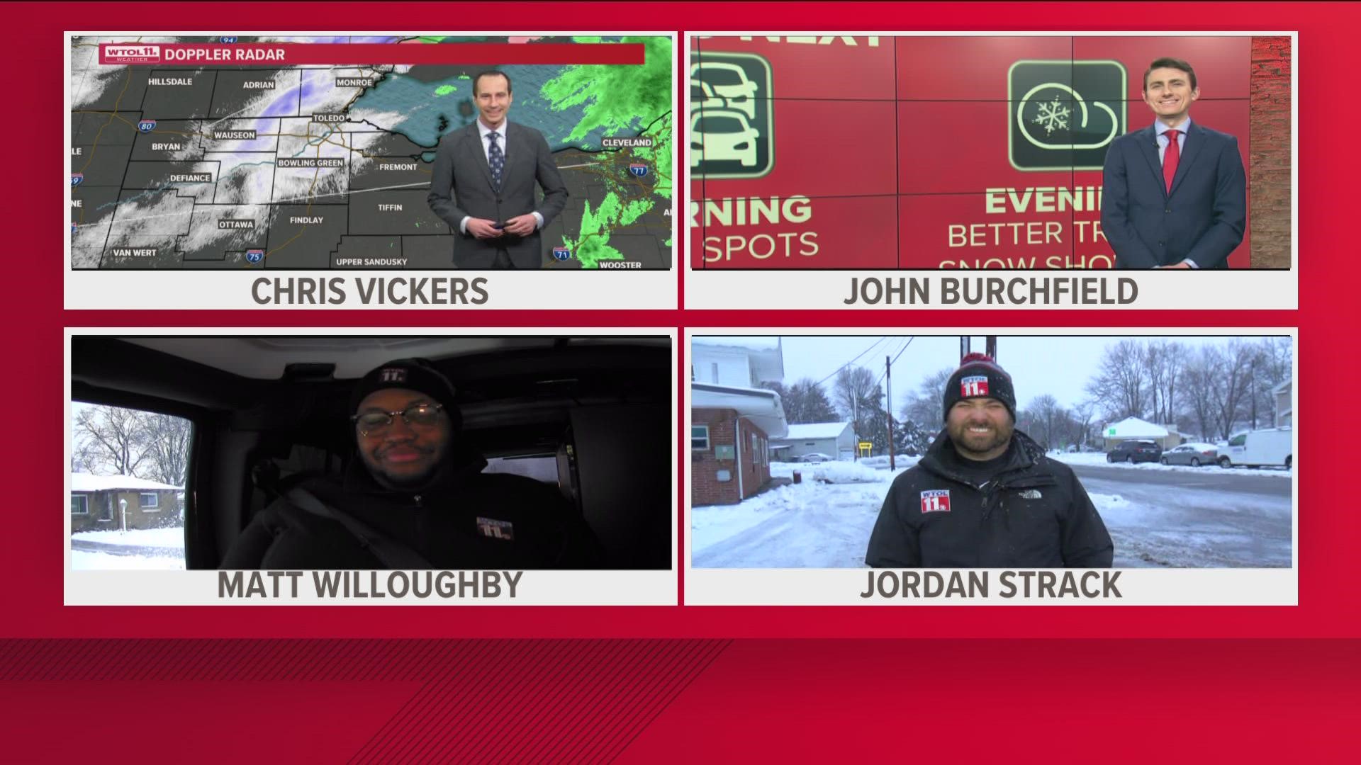 WTOL 11 team coverage of the first significant snowfall of the season Wednesday, Jan. 25.