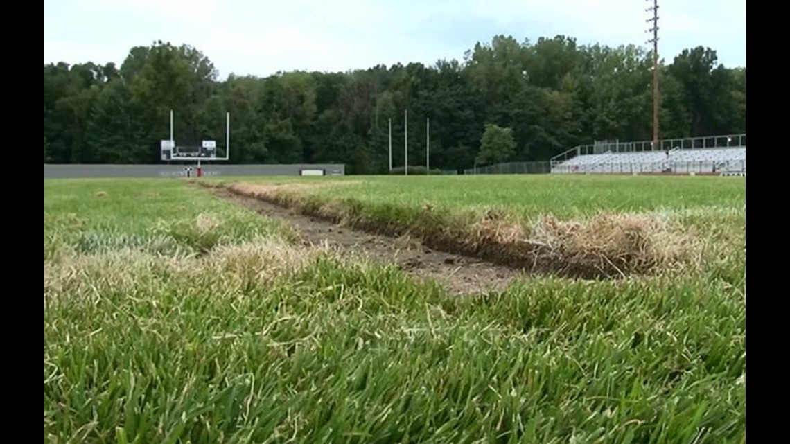 Bedford Football Field Vandalized With Inappropriate Image