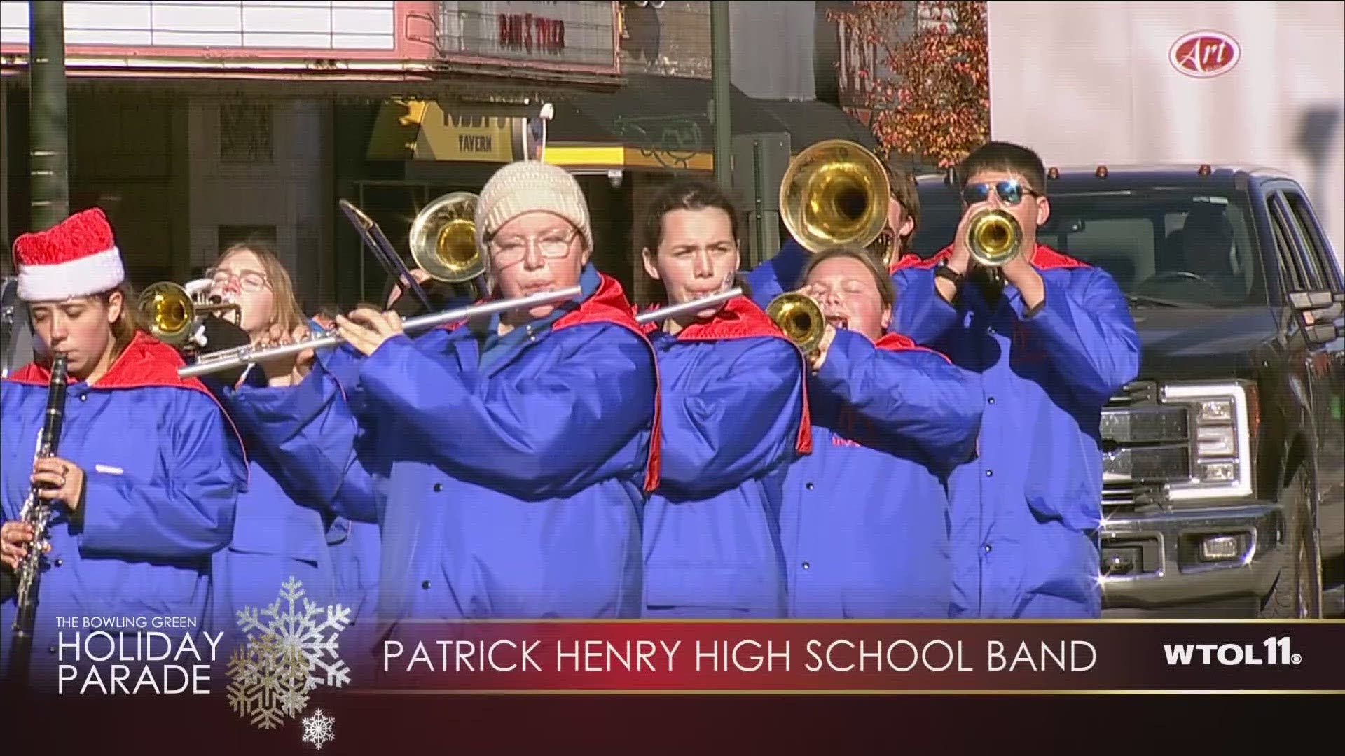 Students from Patrick Henry High School perform in the marching band.