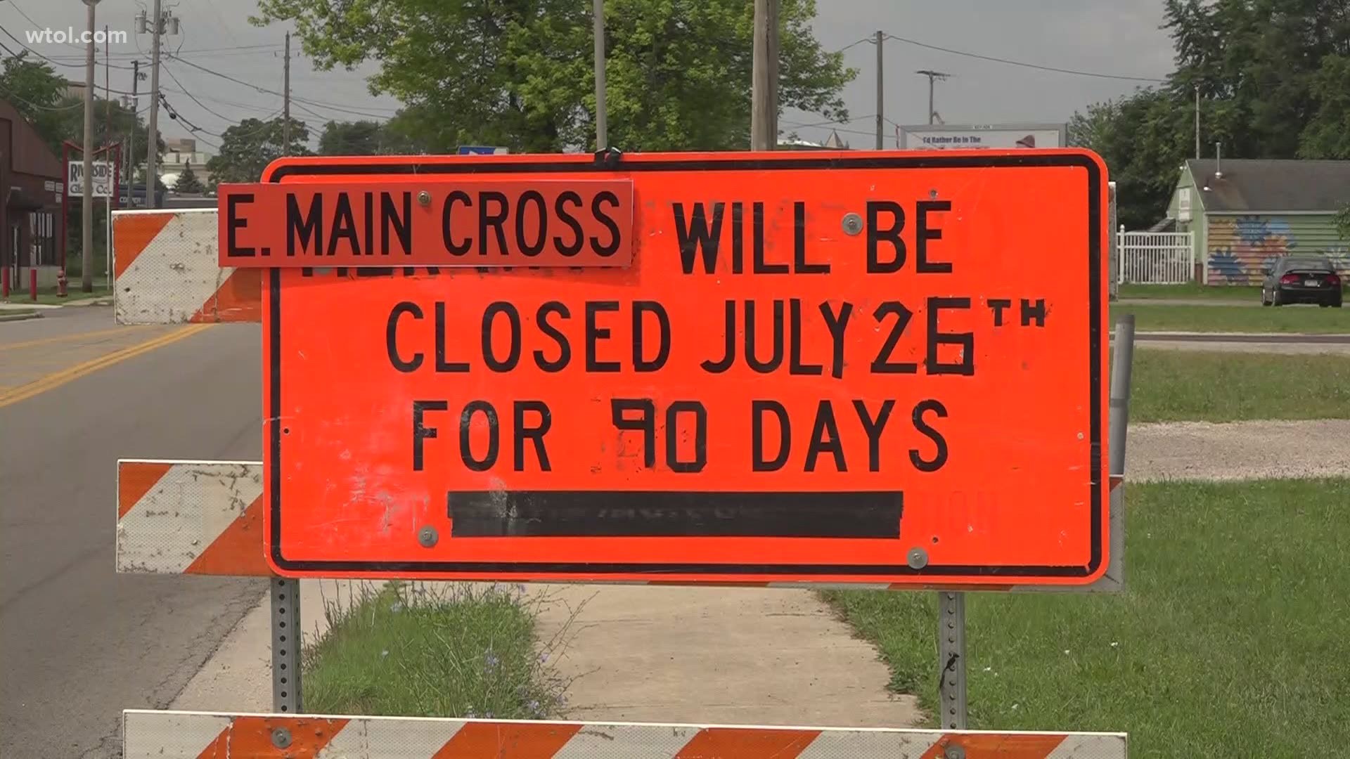 West Main Cross, East Street and Martin Luther King Jr. Parkway to close so the intersection can be raised to help keep MLK Jr. Parkway open during flooding events.