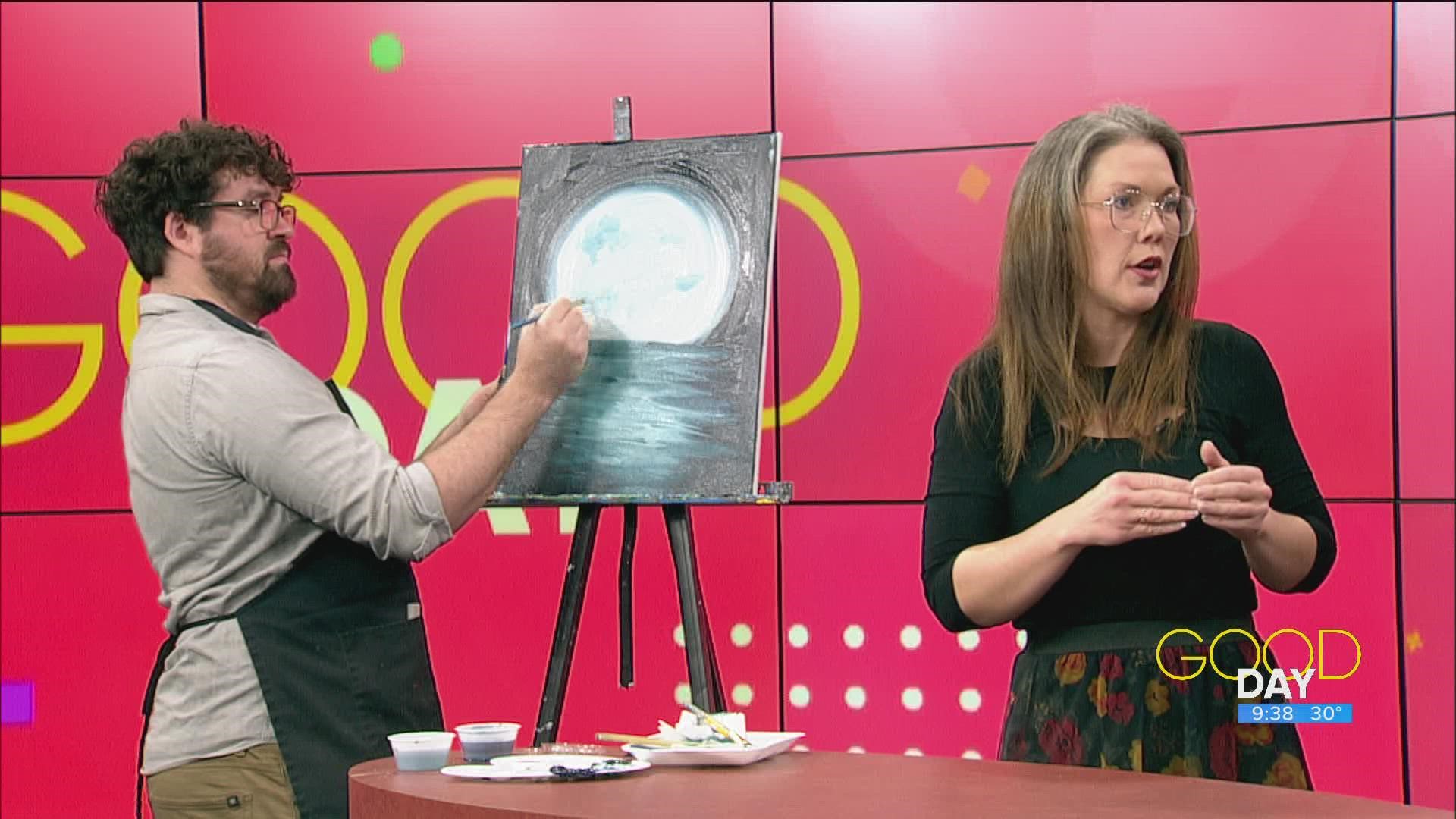 Monica Fowler and Casey Beck from Wine & Canvas in Toledo talk how you can unleash your inner artist--all while enjoying an adult beverage.