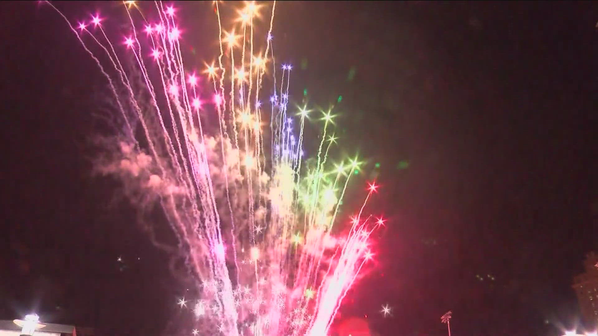 The seizure and destruction of illegal fireworks varies by city.