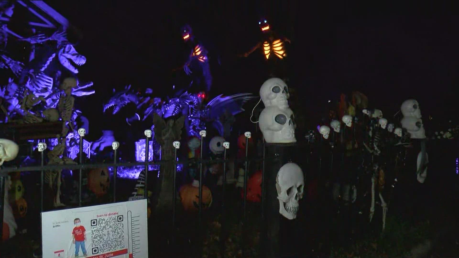 Local spooky homes raising money for St. Judes