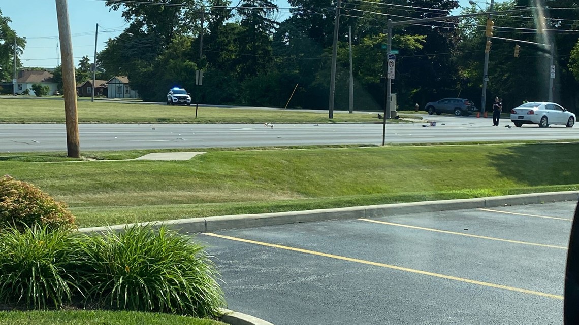 Crash at Cass and Heatherdowns in Maumee