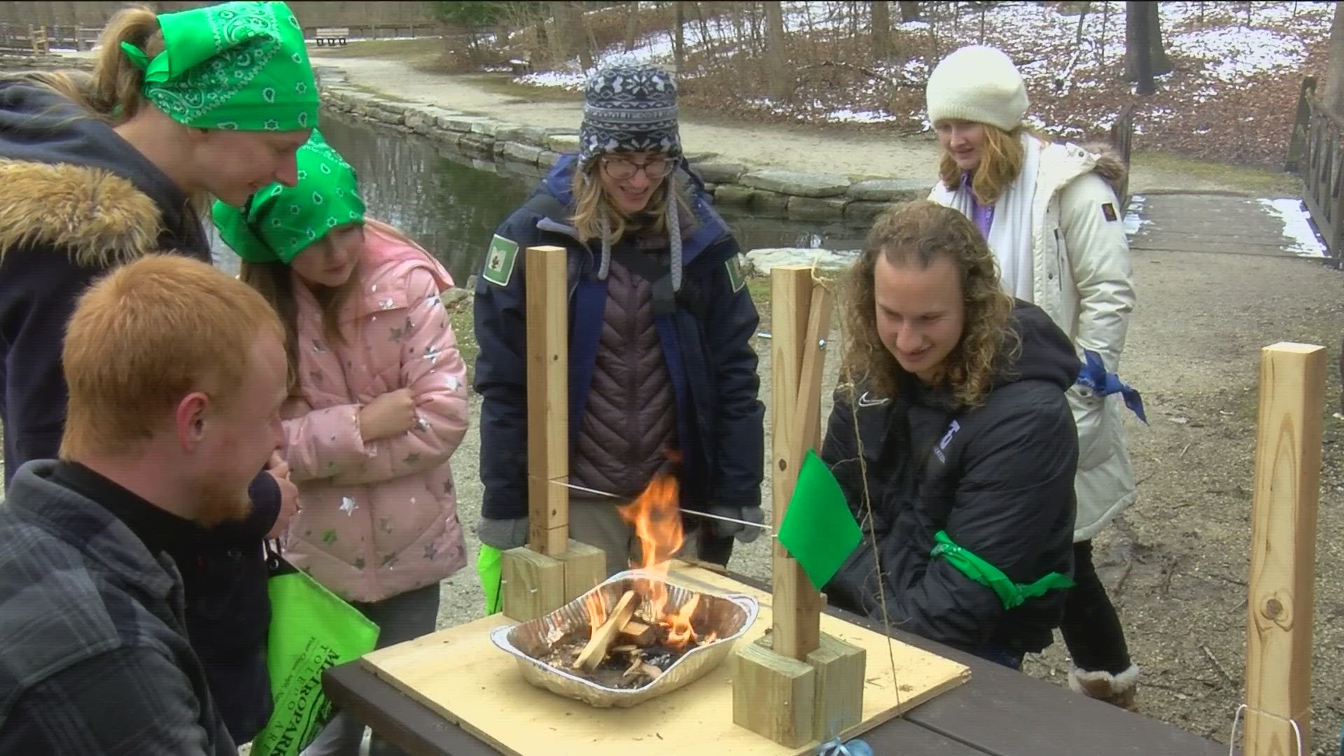 Teams (or tribes) of 2 to 5 people competed in a series of wilderness survival challenges.
