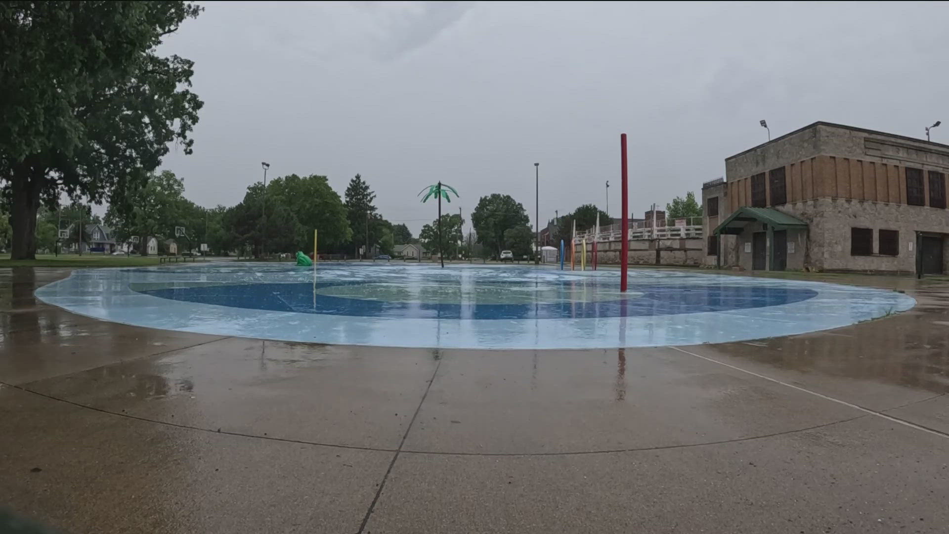 On Tuesday, the only water at the Savage Park splash pad was from the rain, leaving community leaders and a city council person questioning why that hasn't changed.