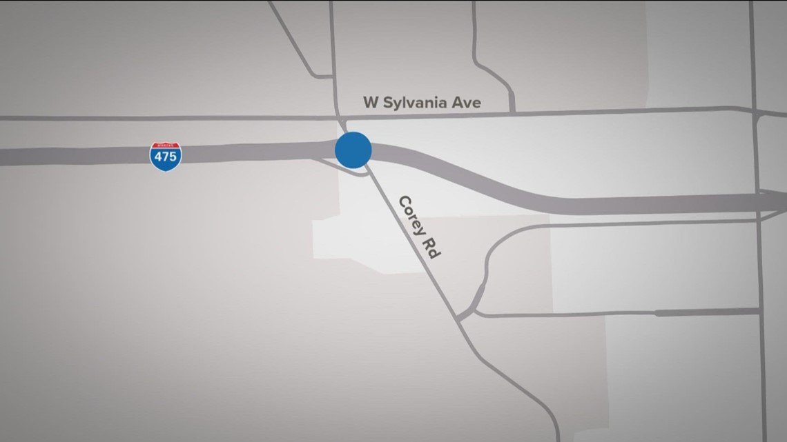 Crash closes I475 eastbound at Corey Road