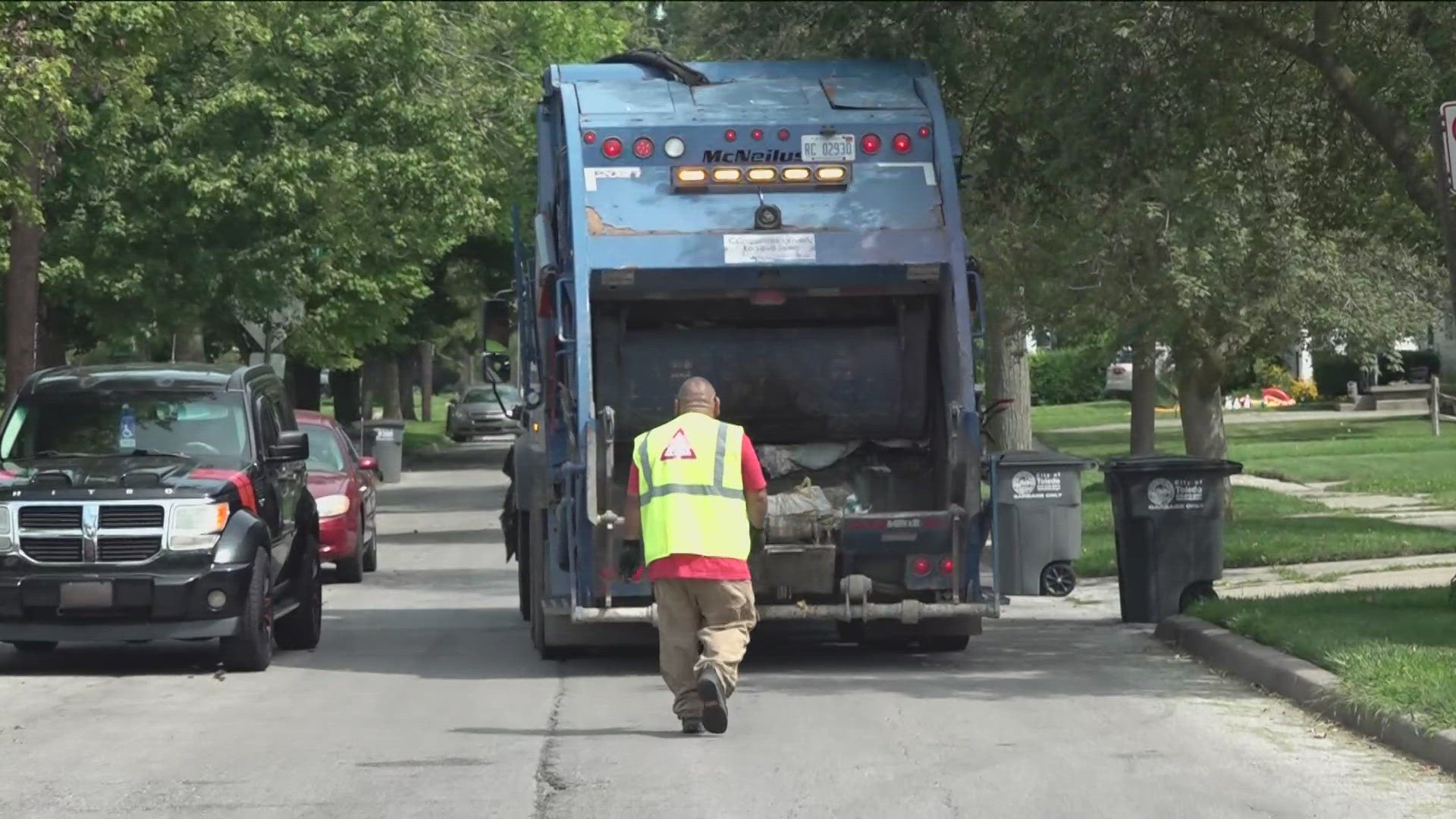 Trash is continuing to get picked up late in the area	after local Republic Services garbage collectors agreed to not cross a picket line.