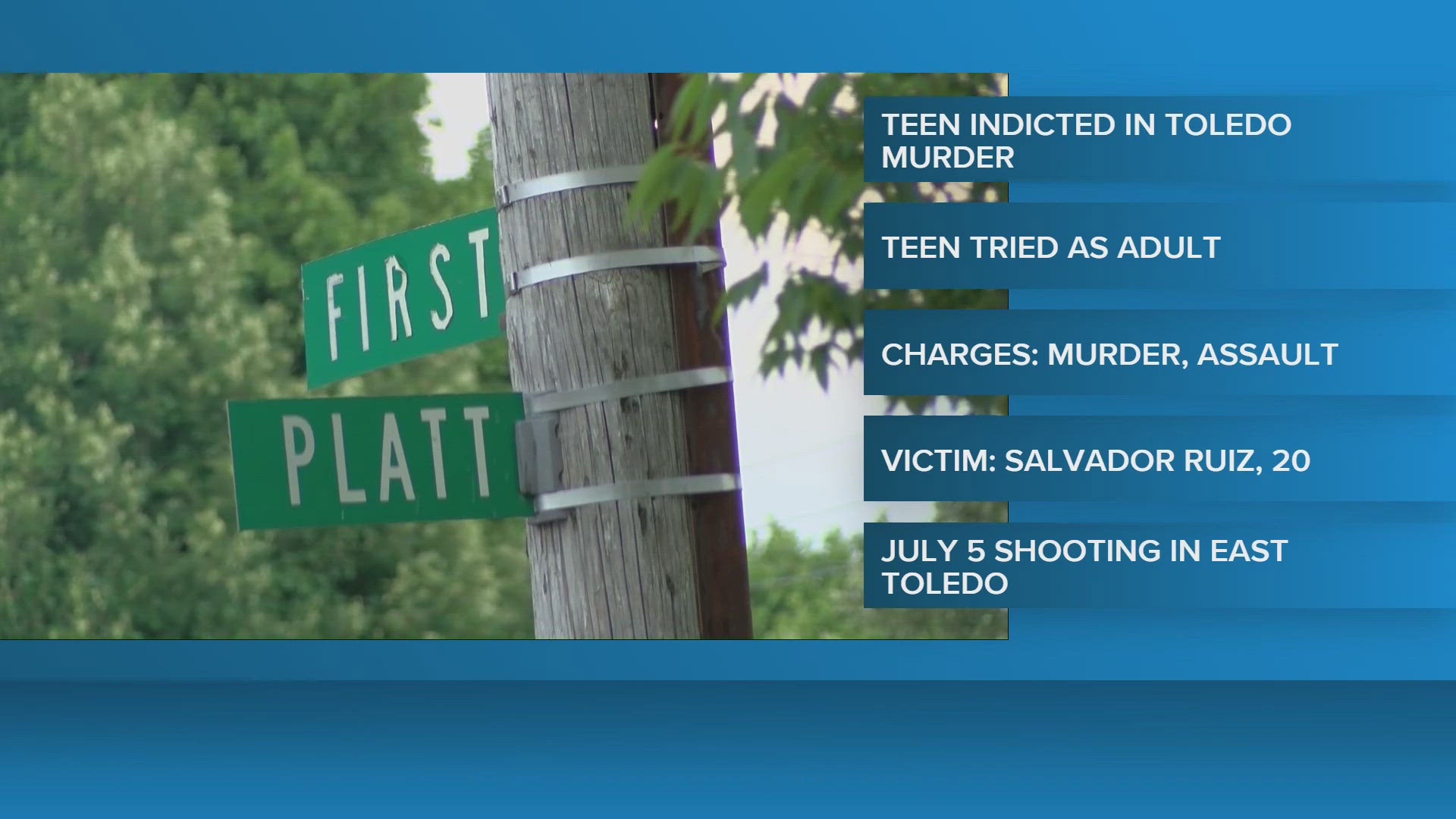 Teenager indicted for July murder of 20-year-old in east Toledo | wtol.com