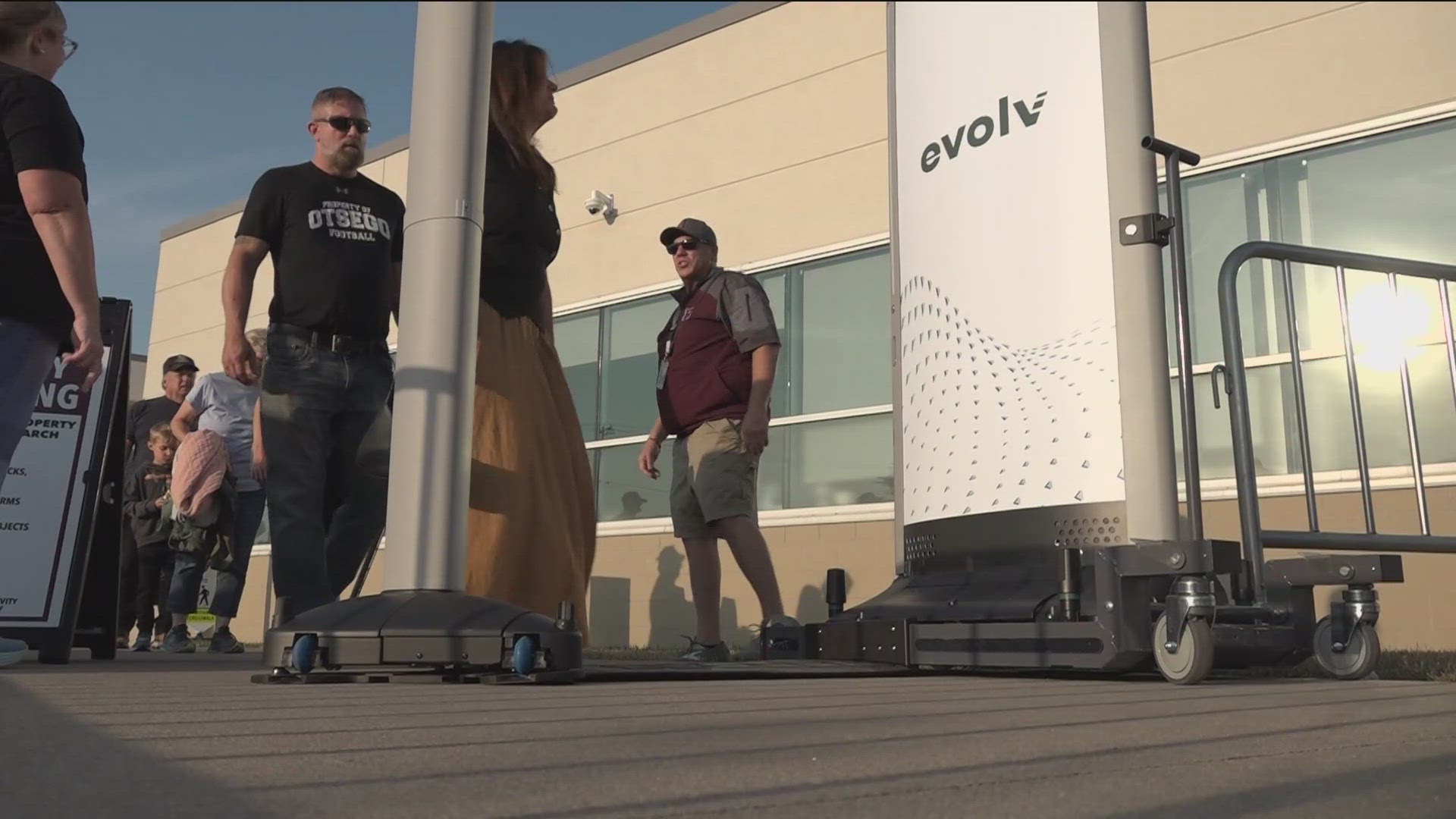 Rossford High School Principal Nick Neiderhouse said the Evolv system was funded through federal grant dollars, so there are no costs to taxpayers.