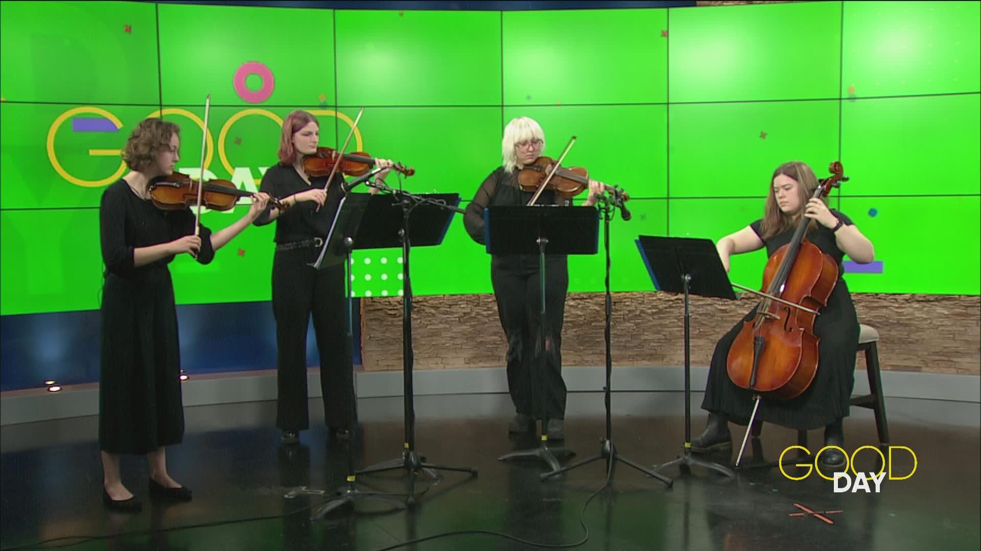 Students of Toledo School for the Arts join Good Day for a musical performance and to give information on this week's First Friday program and their open house.