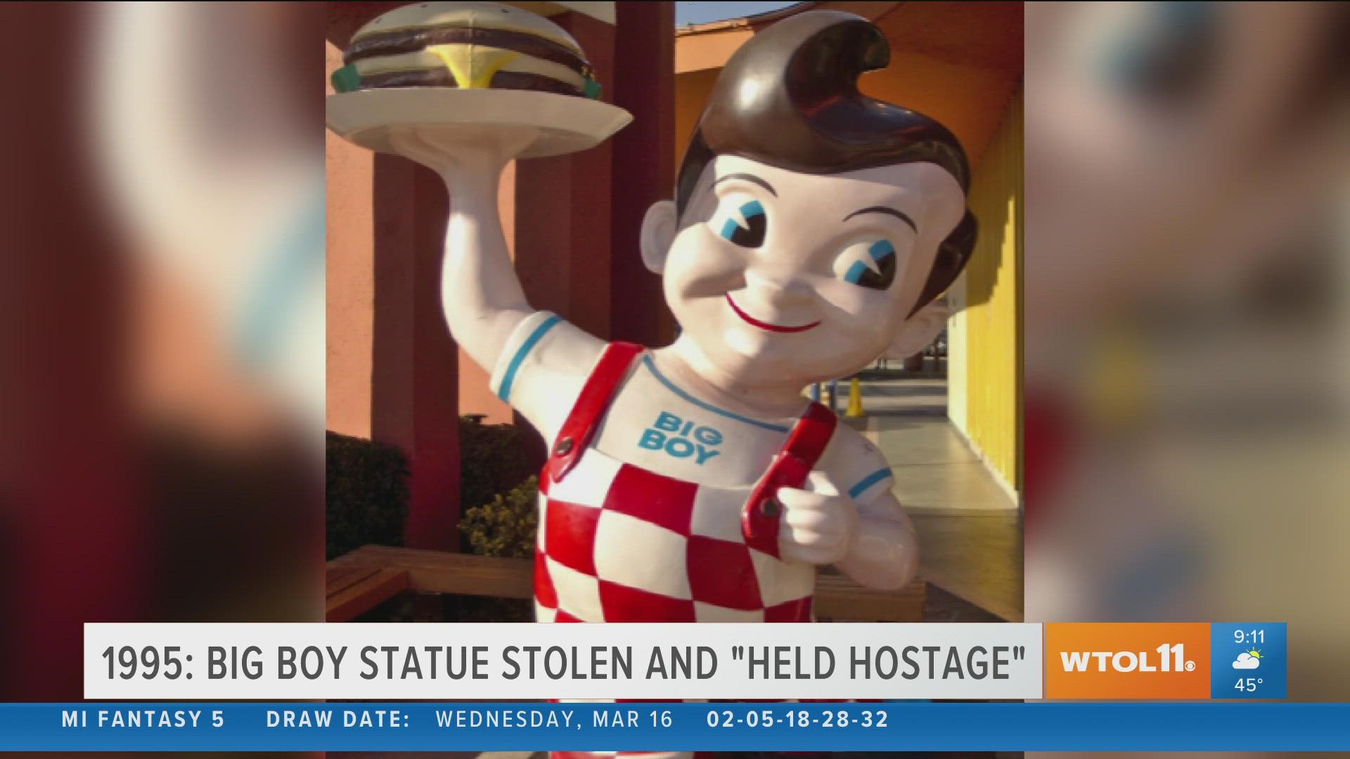 The Wyandot of northwest Ohio surrender their native land, outrage over teenagers having a liquor fueled party, and a Frisch's Big Boy Statue is stolen.