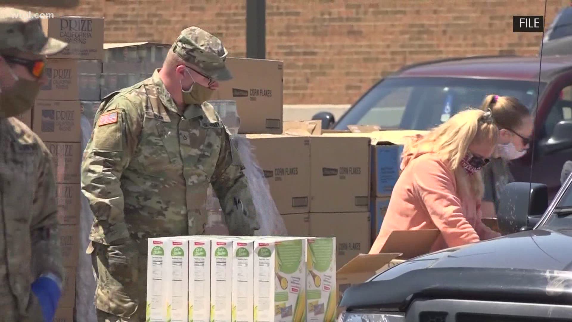 More than 60K pounds of food will be distributed from four locations in the county Thursday afternoon.