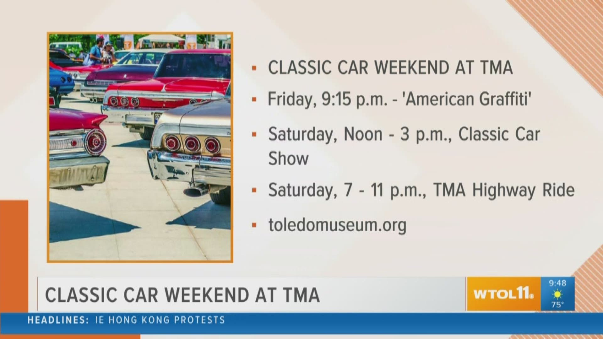 Check out some awesome cars at the Classic Car Weekend at the Toledo Museum of Art!