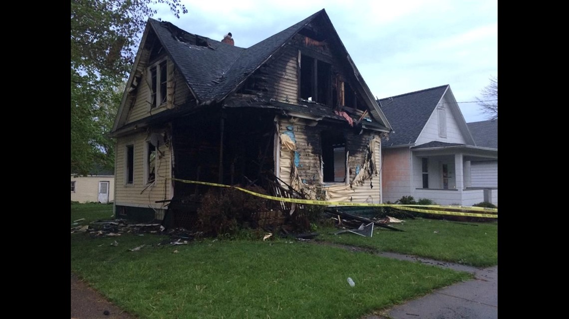 One person injured, home destroyed in Sandusky fire