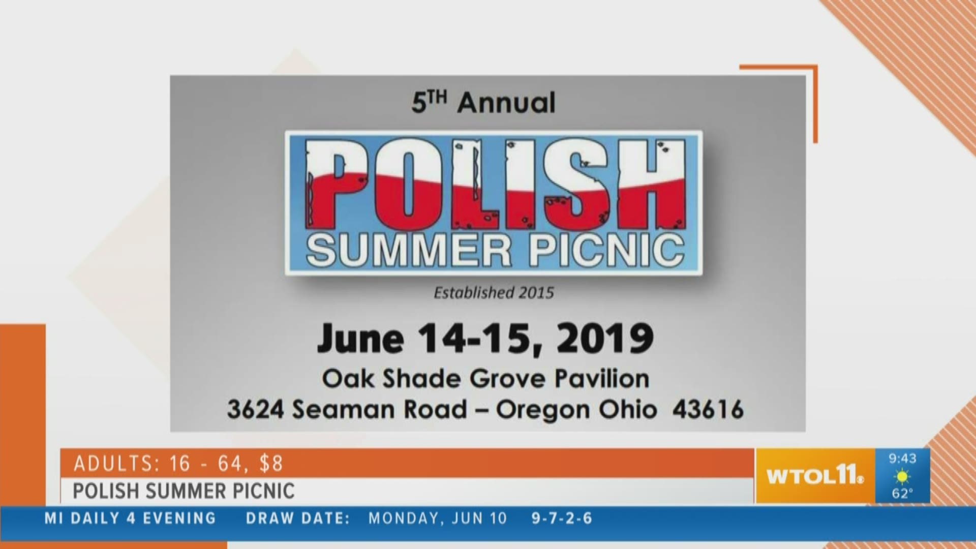 Treat dad to dinner and dancing at the Polish Summer Picnic this weekend!