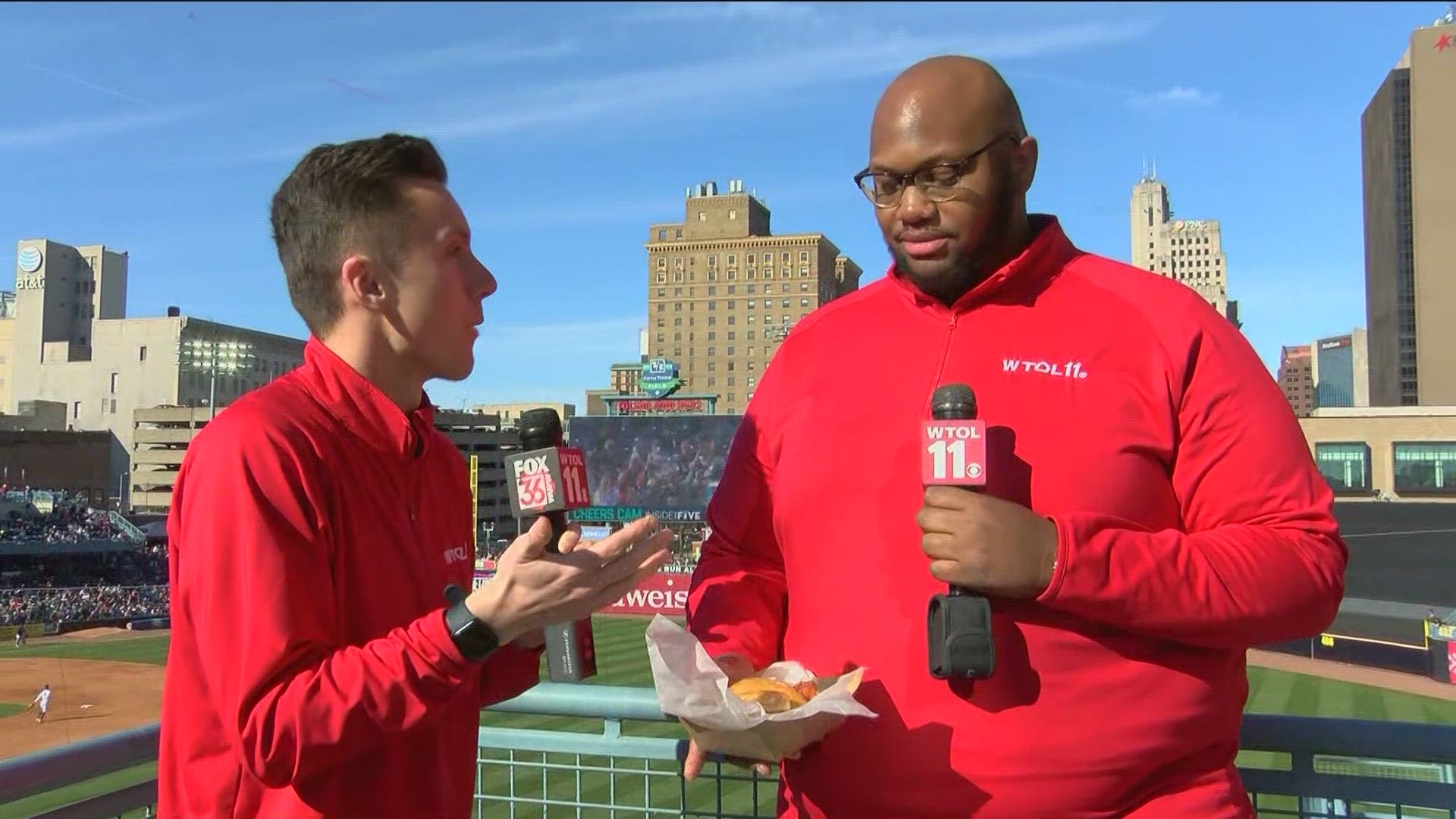 WTOL 11 team coverage from Mud Hens Opening Day.