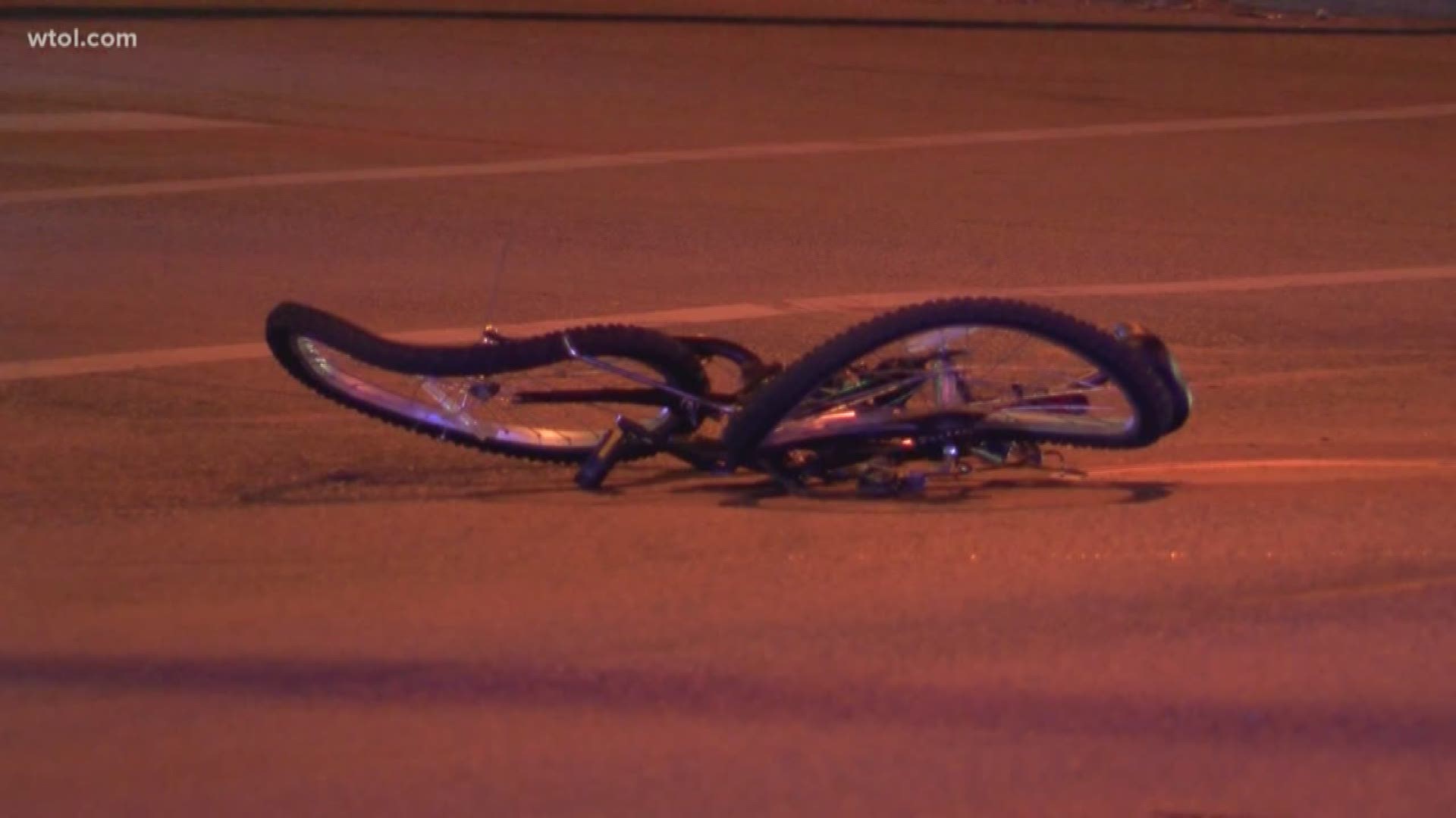 Bike rider was taken to a hospital and is expected to recover.
