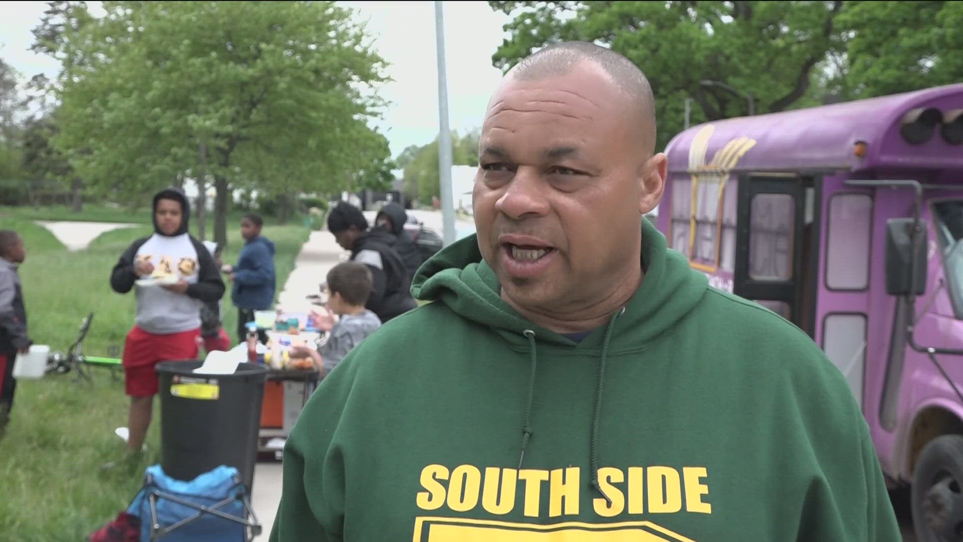 Charles Randolph teaches kids how to play football through the Toledo South Side Packers. But when he saw kids hungry at practice, he decided to go above and beyond.