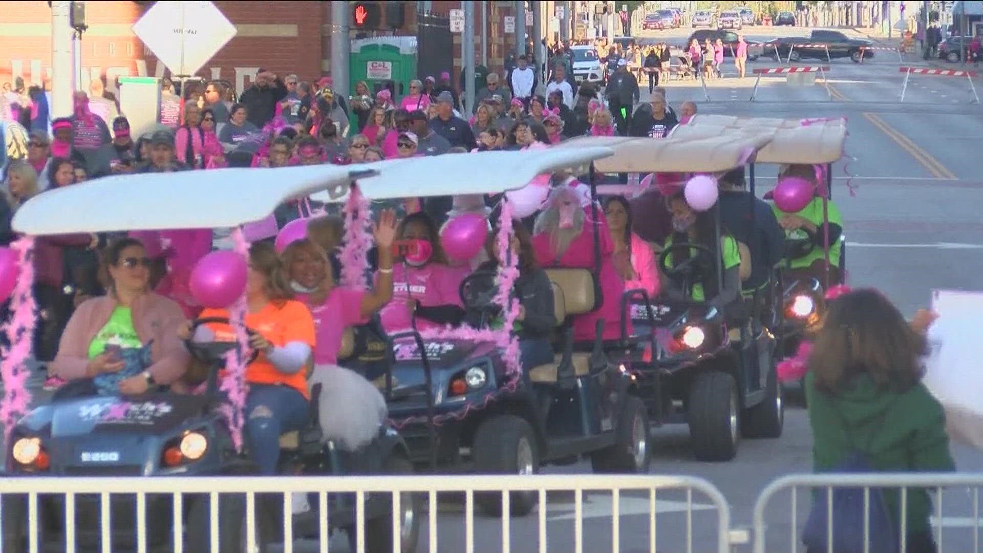 Thousands of people gathered in downtown Toledo on Sunday morning for the 29th Susan G. Komen Northwest Ohio Race for the Cure.