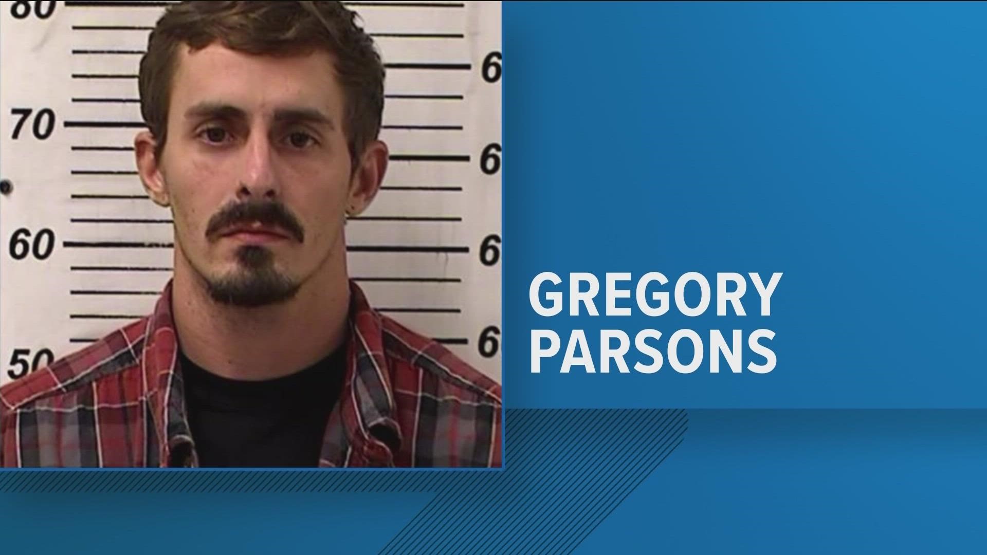 Defiance Police arrested Gregory Parsons, who has been named a person of interest, on an unrelated domestic violence charge in the Columbus area.
