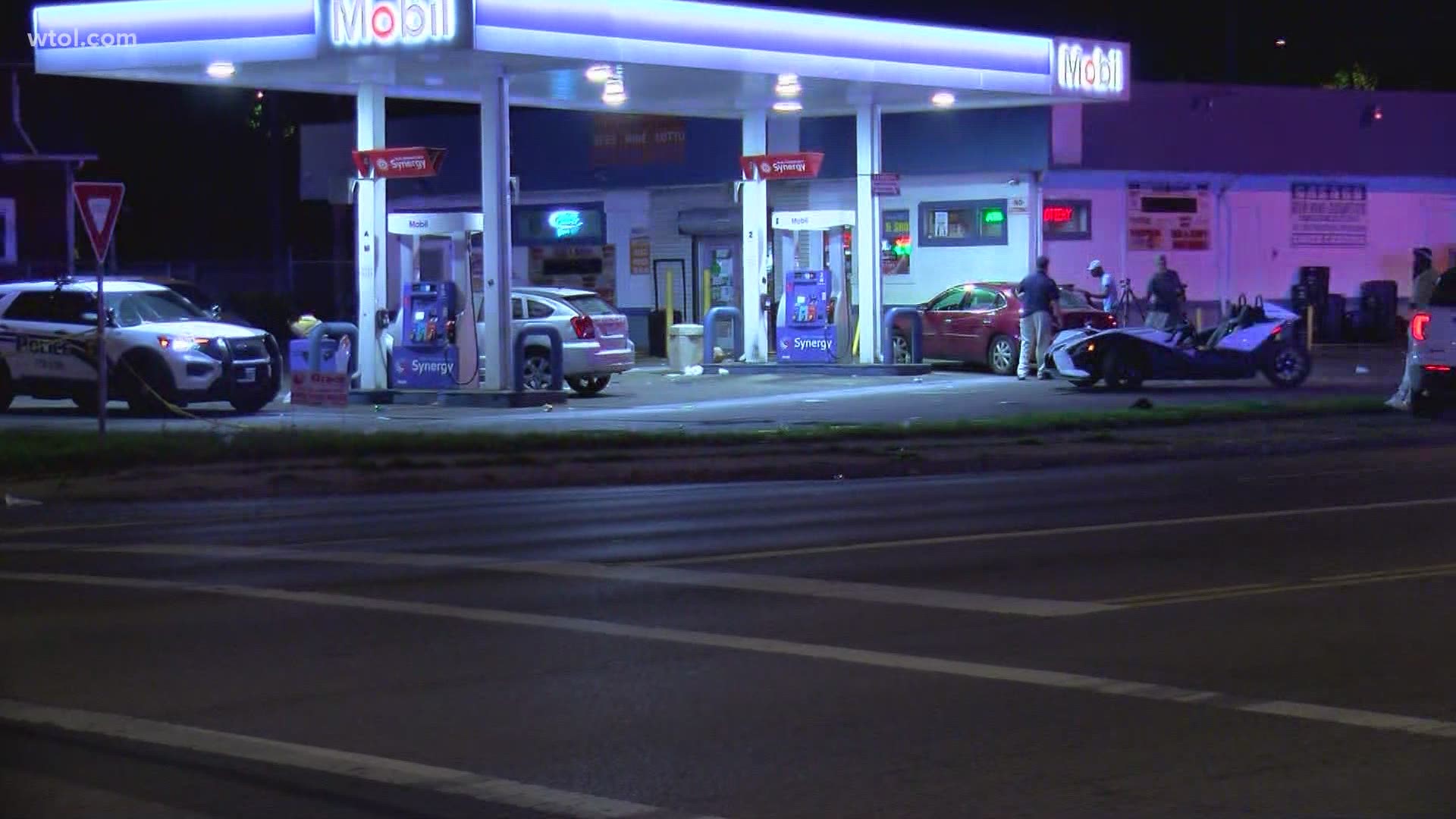 The shooting involved one victim at the gas station, located at the intersection of Central Avenue and North Detroit Avenue.