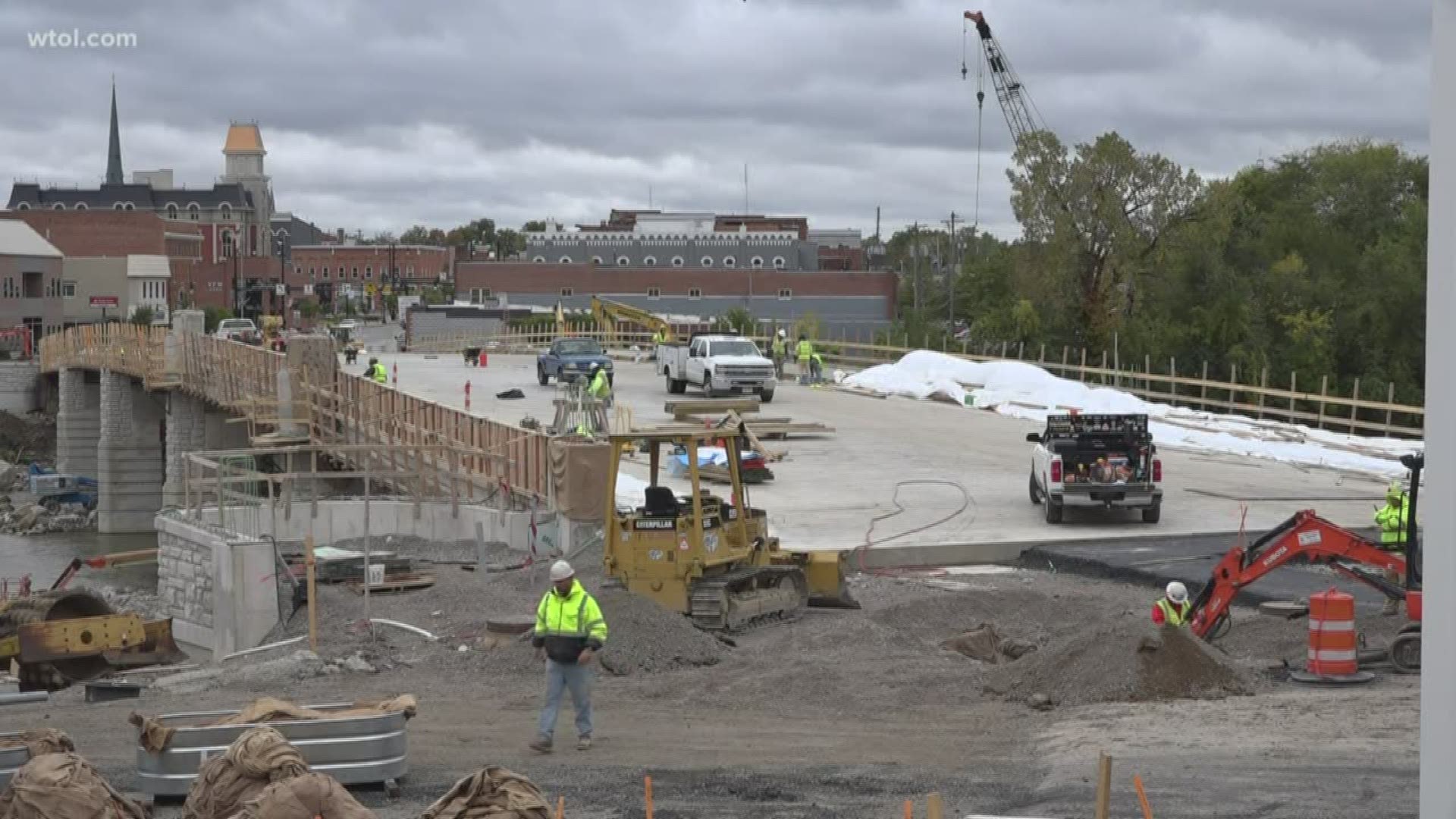 The new bridge is expected to be open for traffic by the first week of December.