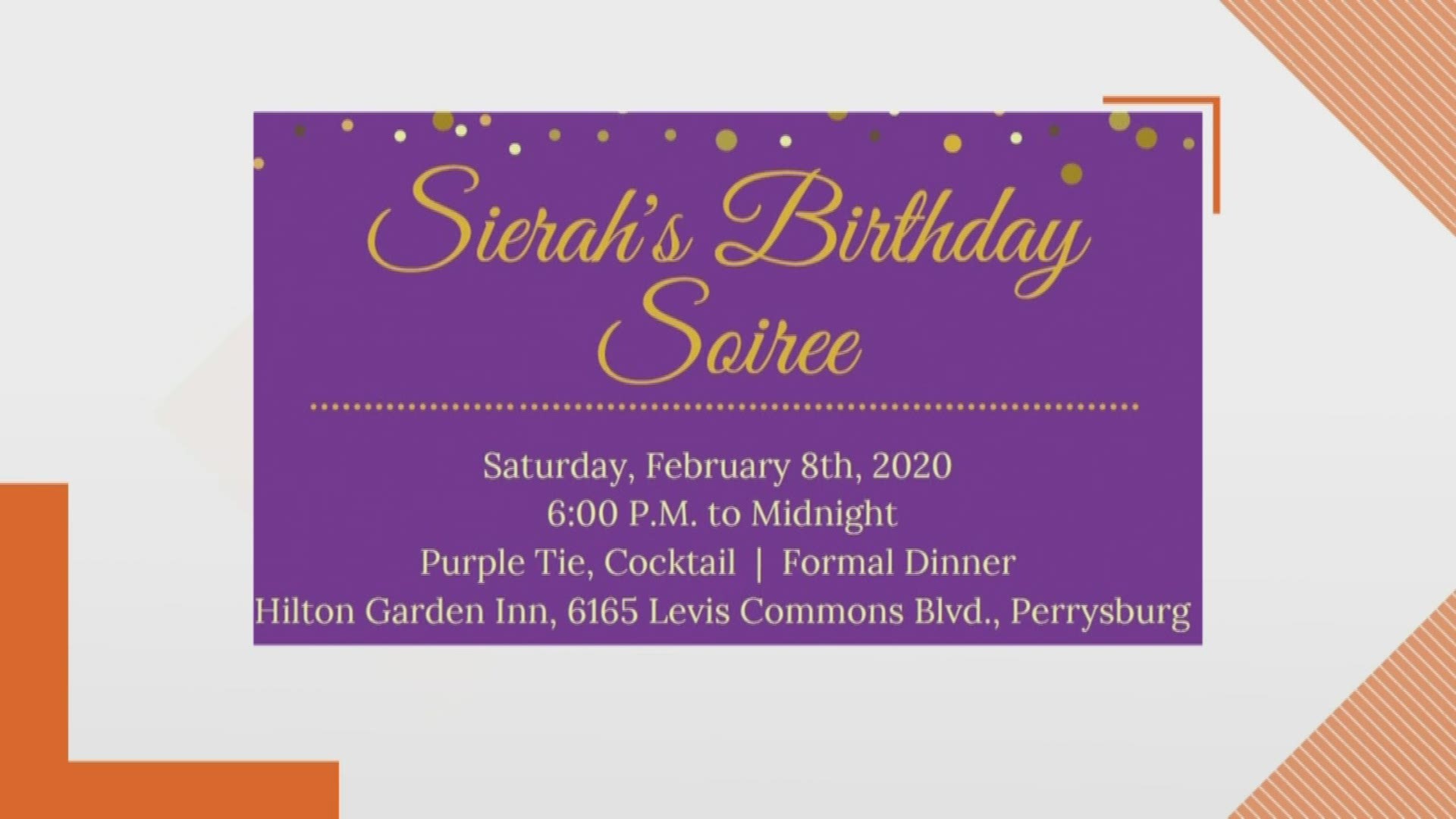 Protecting our kids and getting laws changed, you can help do both and honor Sierah Joughin at the same time with Sierah's Birthday Soiree.