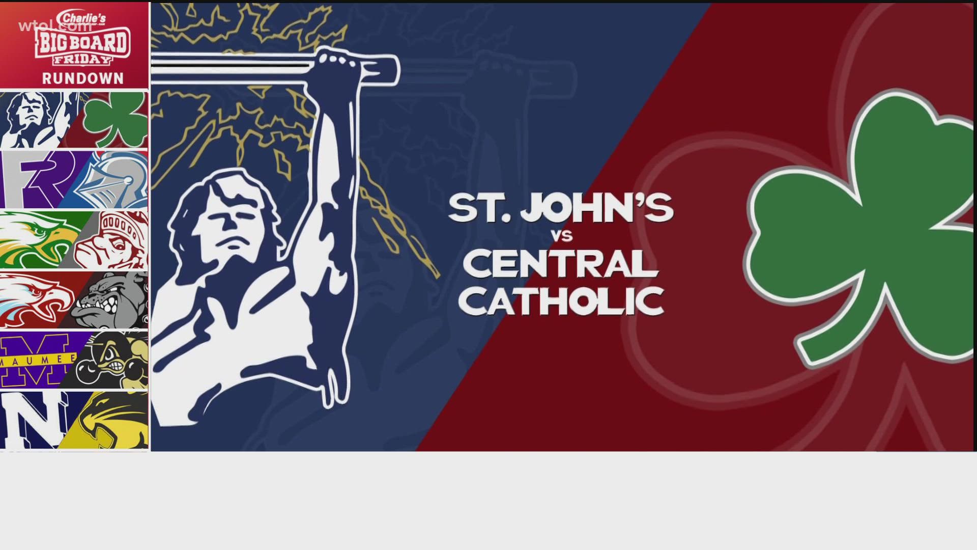 Central Catholic pulled away late in the game.